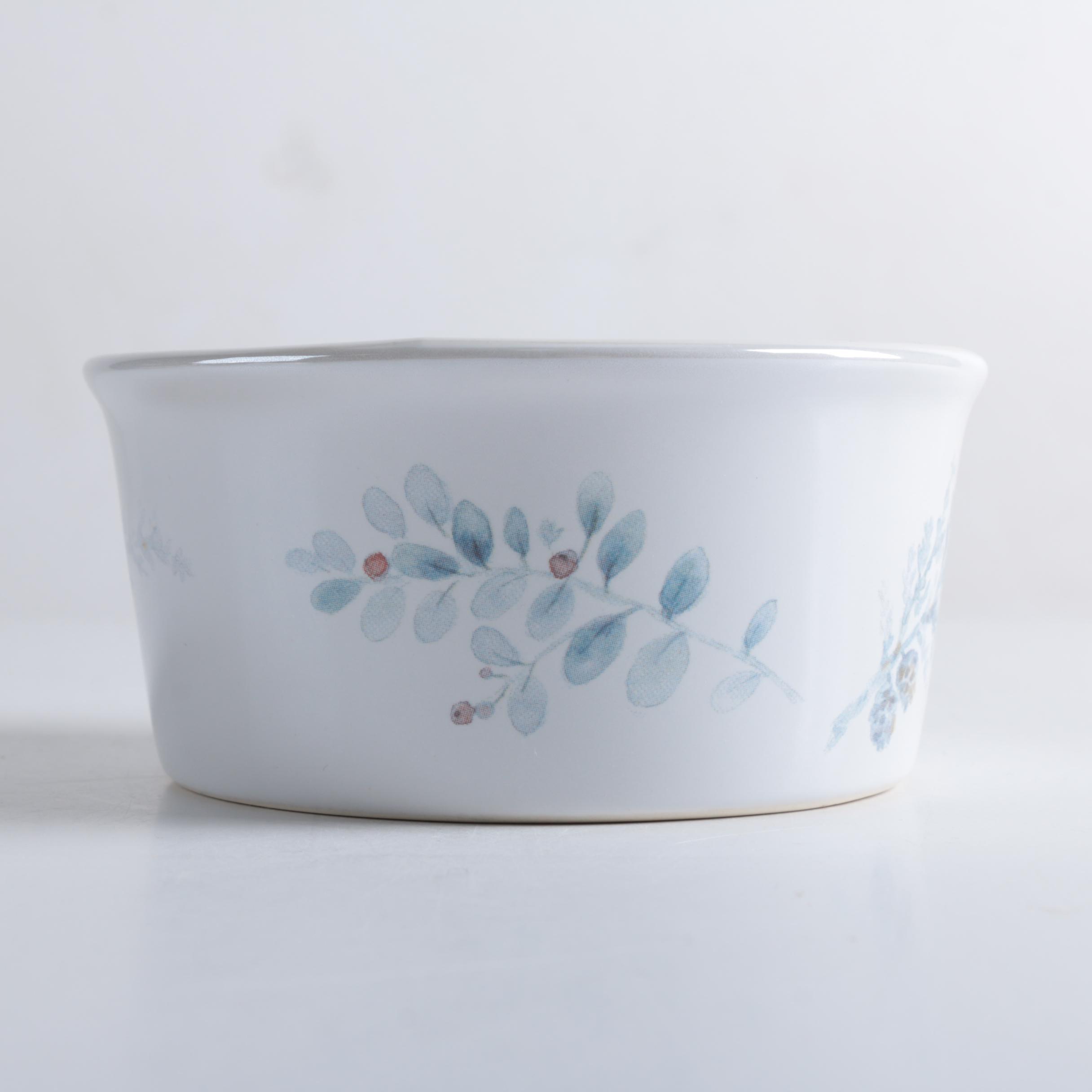 Pfaltzgraff "Winter Frost" Cheese Tray with Bowl and Knives