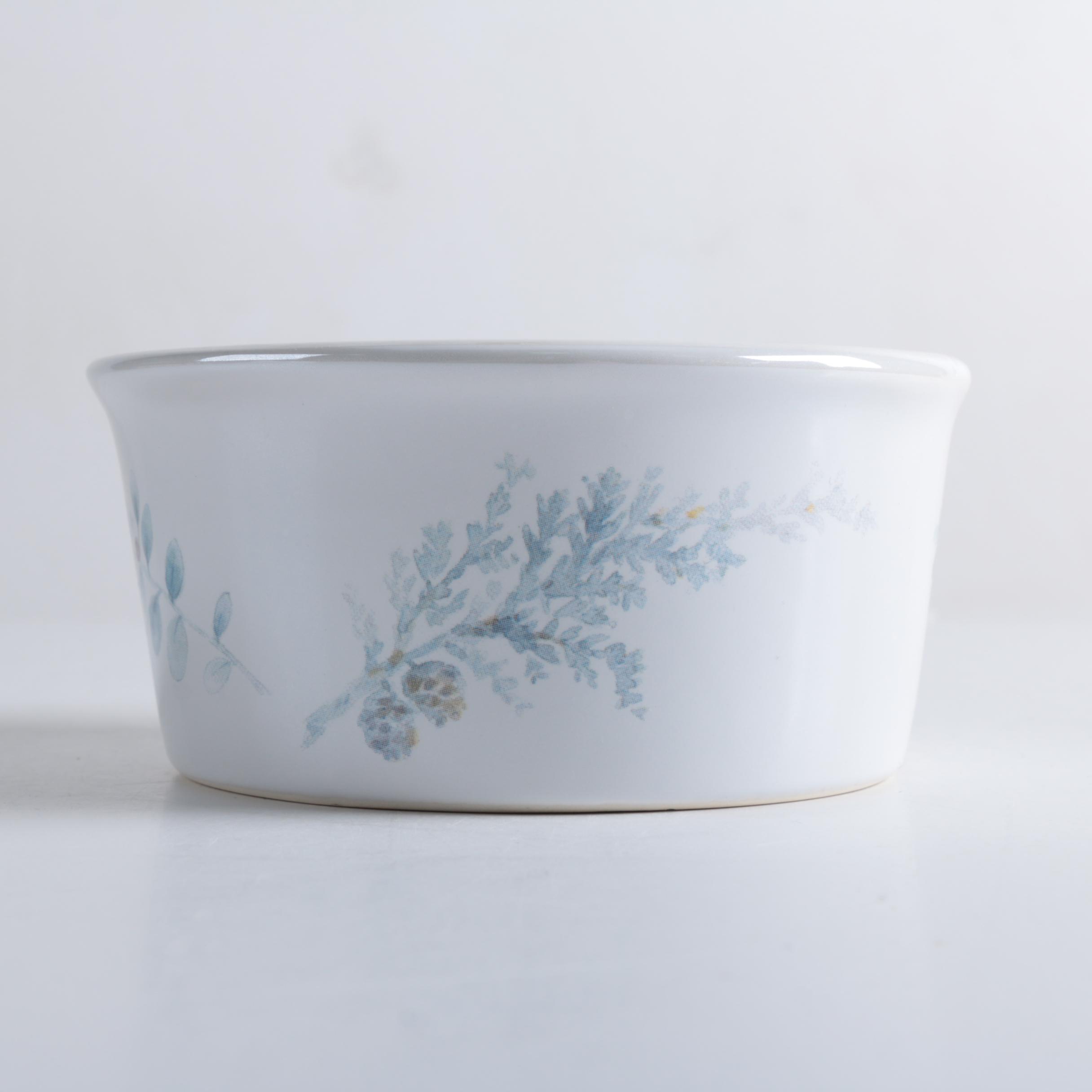 Pfaltzgraff "Winter Frost" Cheese Tray with Bowl and Knives