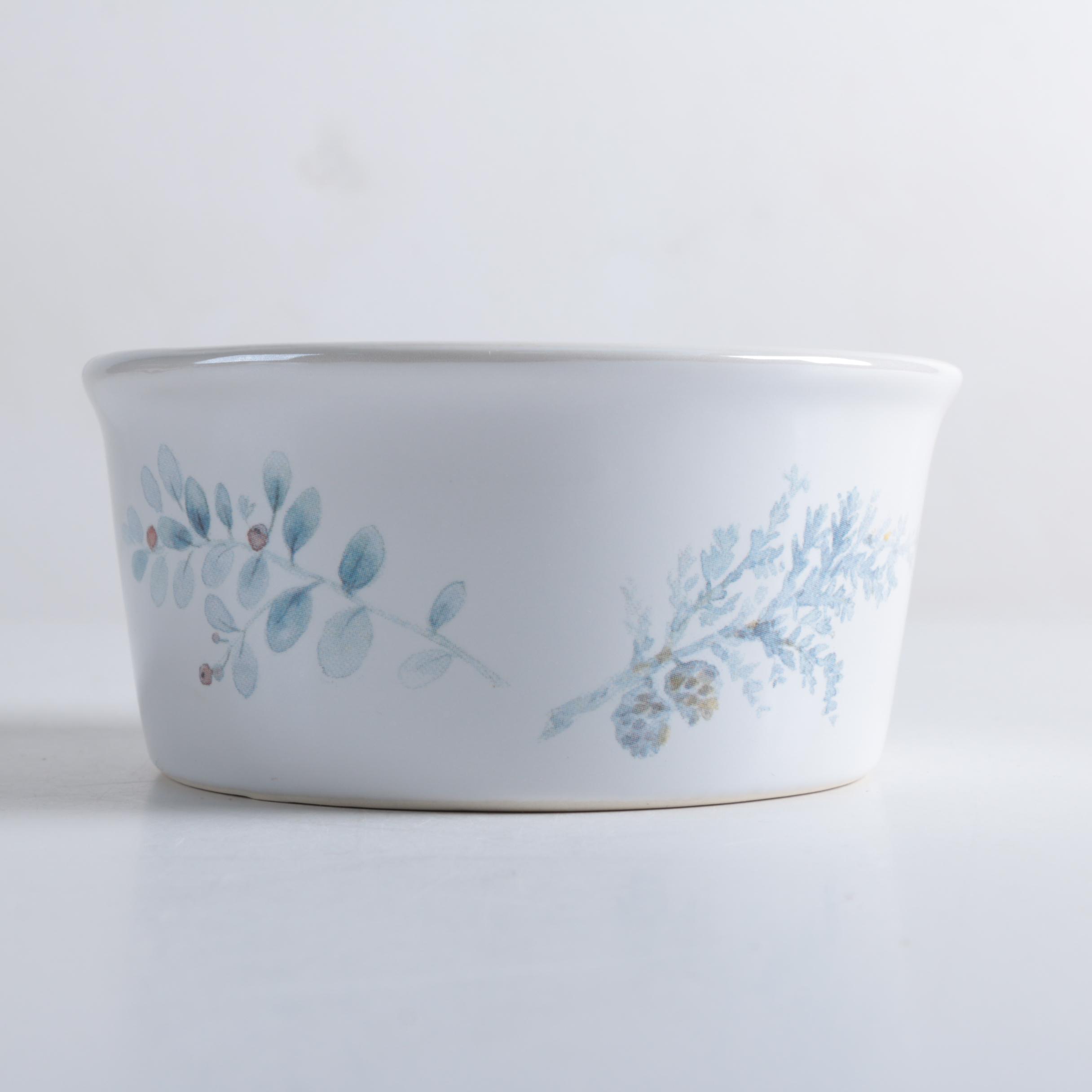 Pfaltzgraff "Winter Frost" Cheese Tray with Bowl and Knives