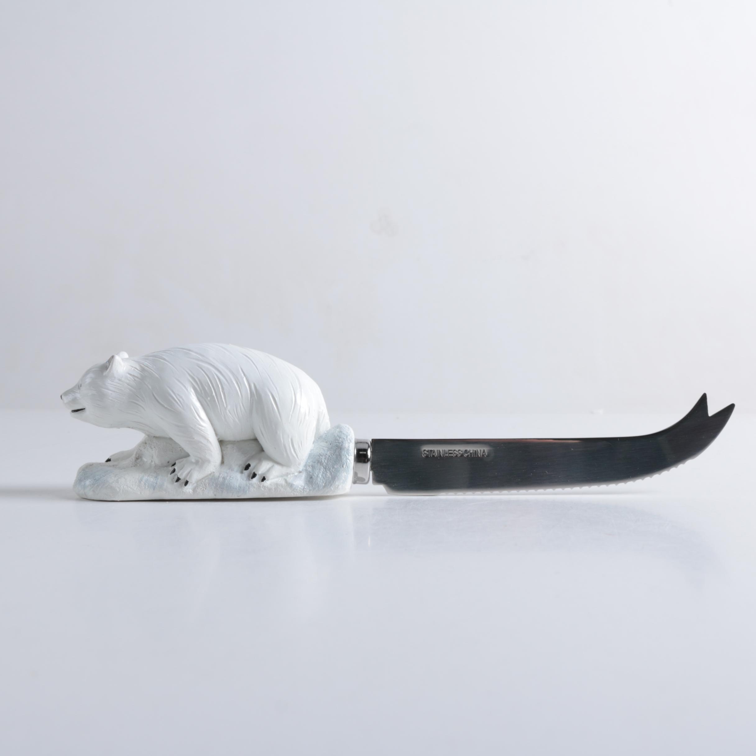 Pfaltzgraff "Winter Frost" Cheese Tray with Bowl and Knives