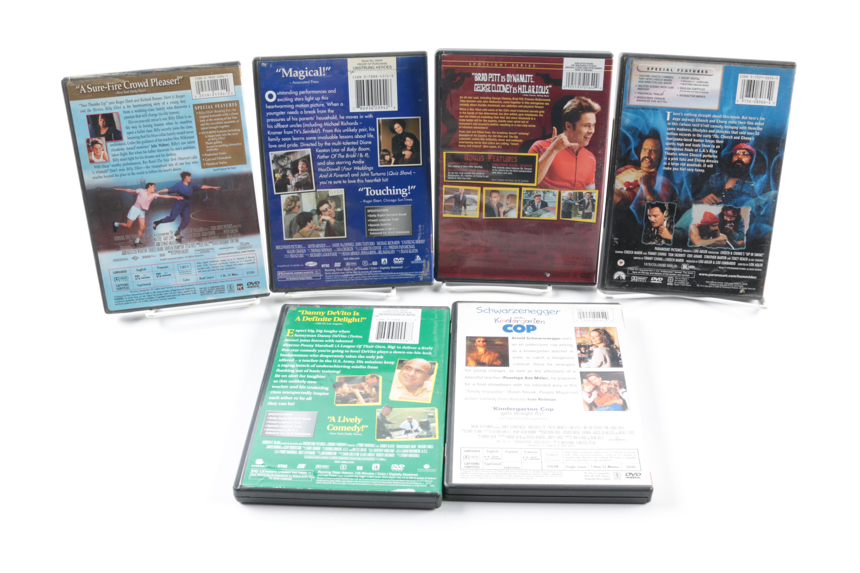 Comedy Movies on DVD Including "Kindergarten Cop" and "A Christmas Story"