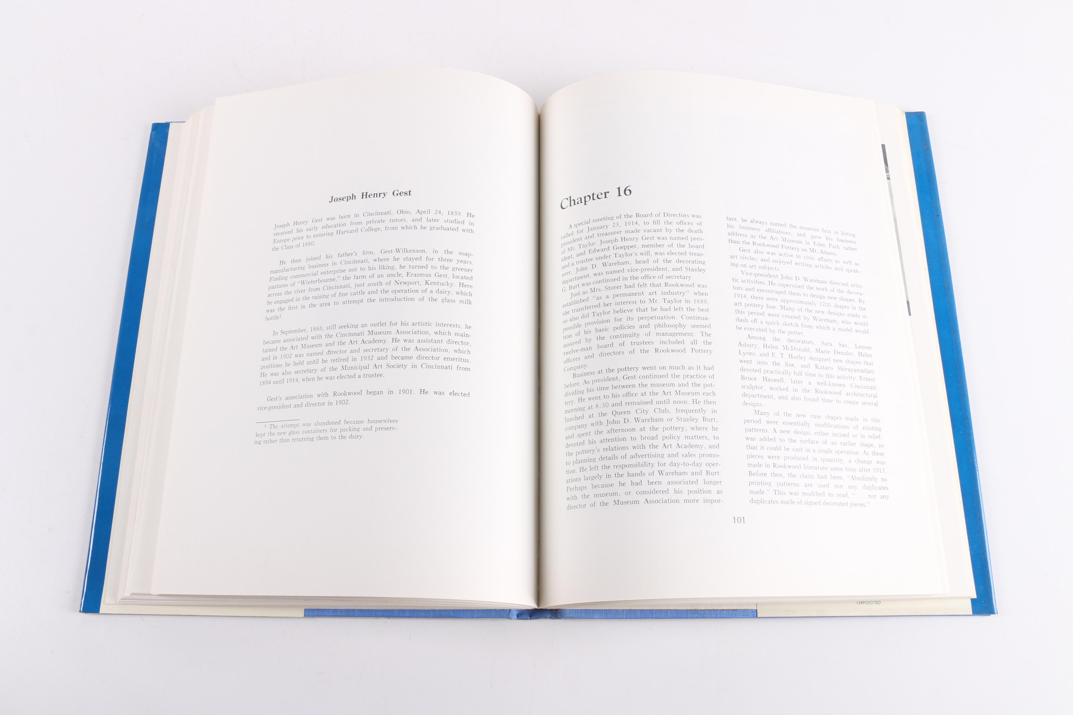 Rookwood Pottery and Vintage Clocks Reference Books