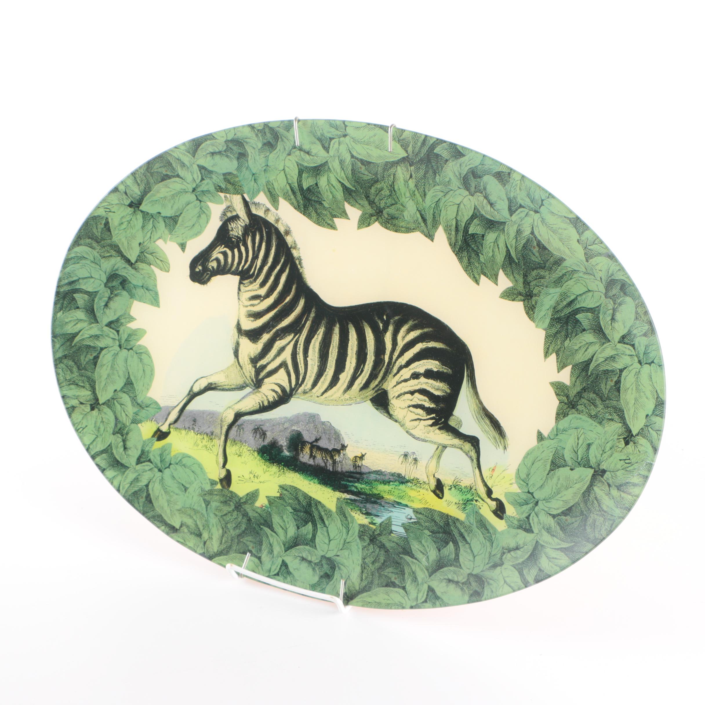 John Derian "Zebra" Decoupage Tray