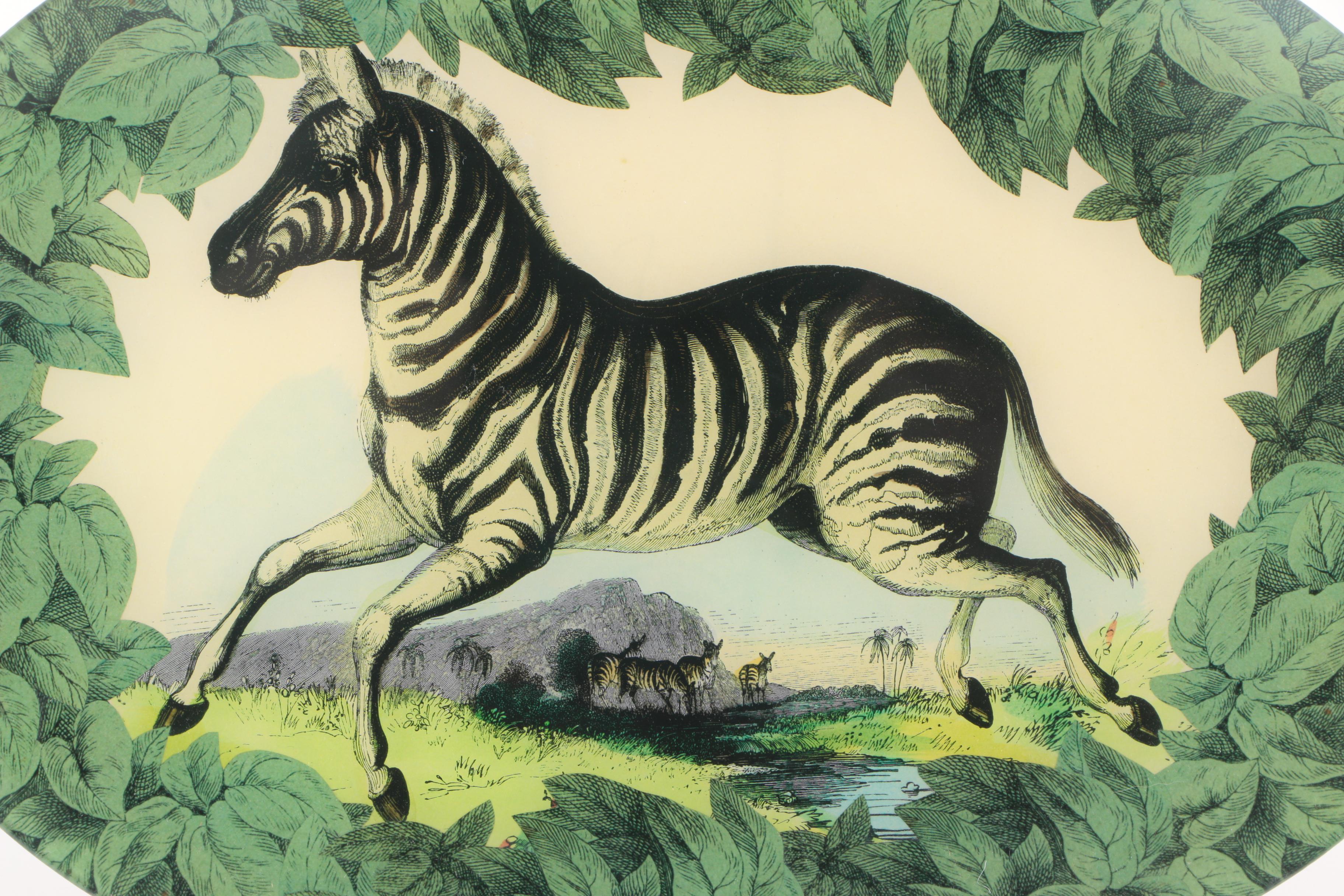 John Derian "Zebra" Decoupage Tray