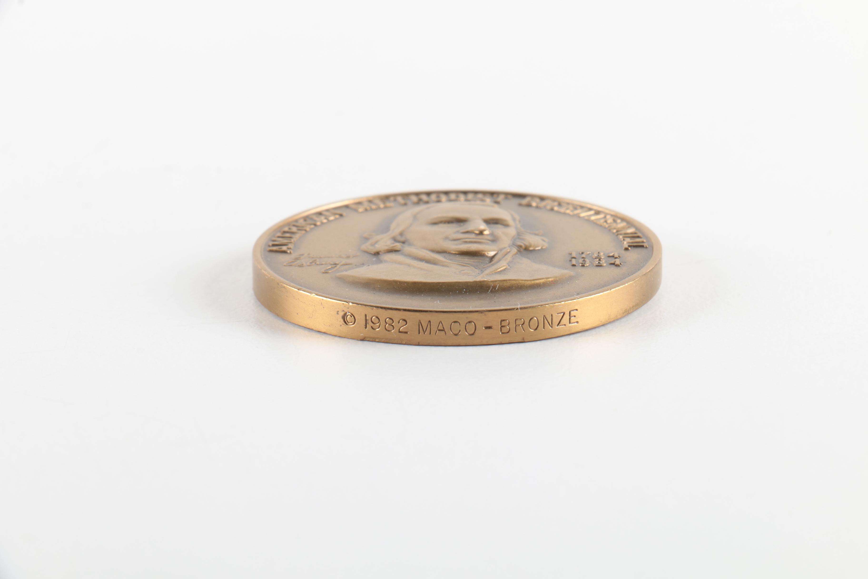 MACO American Methodist Bicentennial Commemorative Medallions