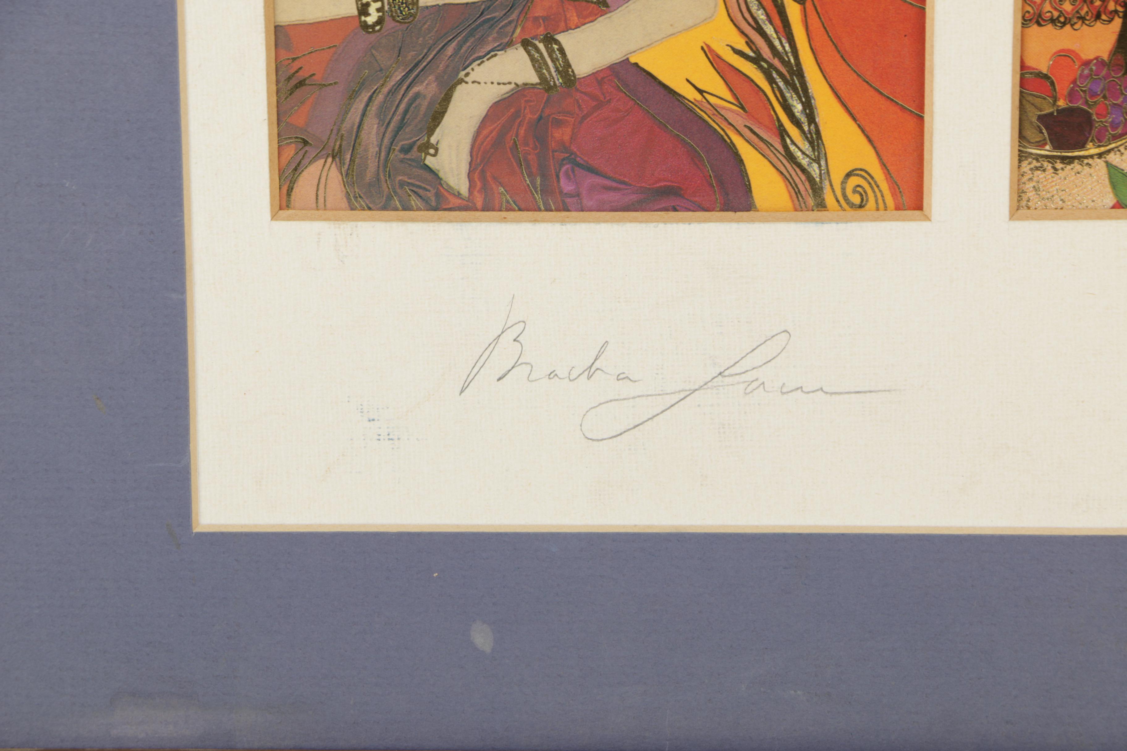 Bracha Brym-Lavee Embellished Offset Lithograph "Women of the Bible"