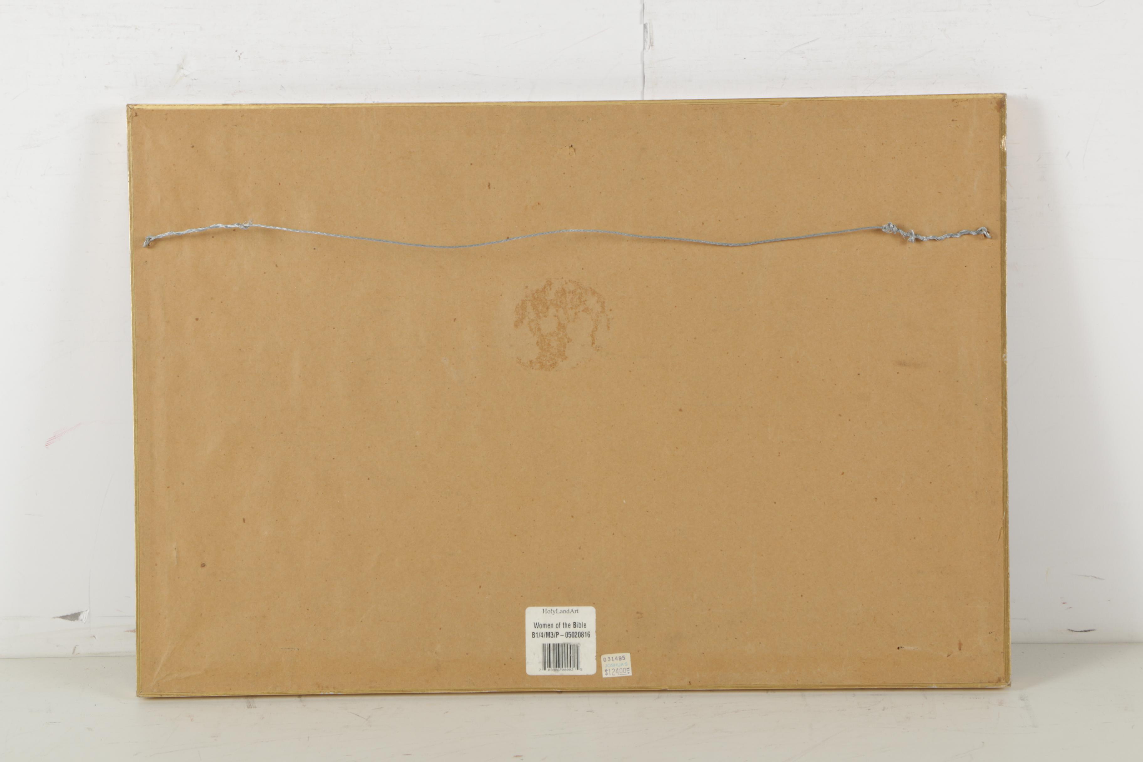 Bracha Brym-Lavee Embellished Offset Lithograph "Women of the Bible"