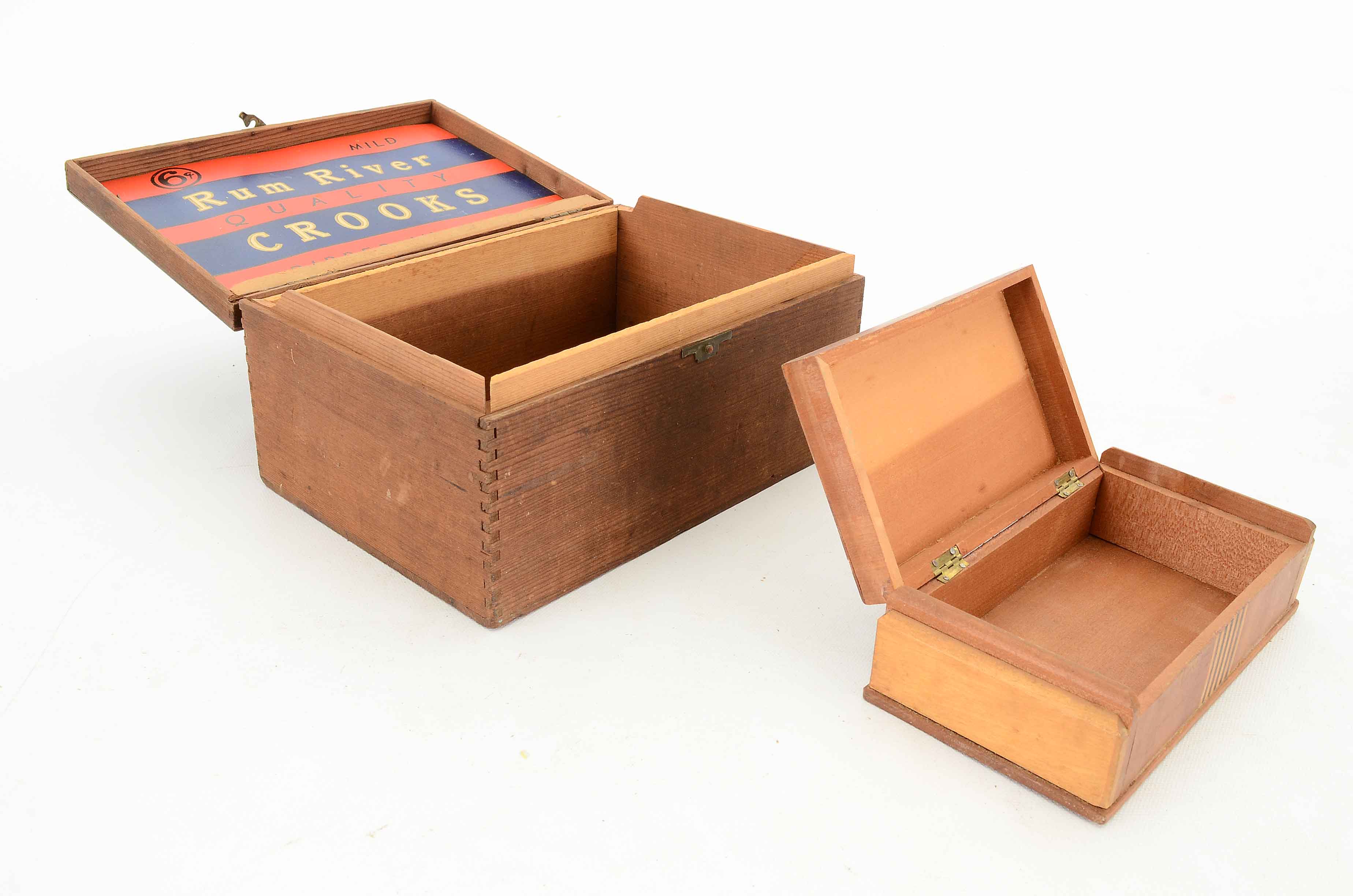 Assorted Decorative Vintage Wooden Boxes
