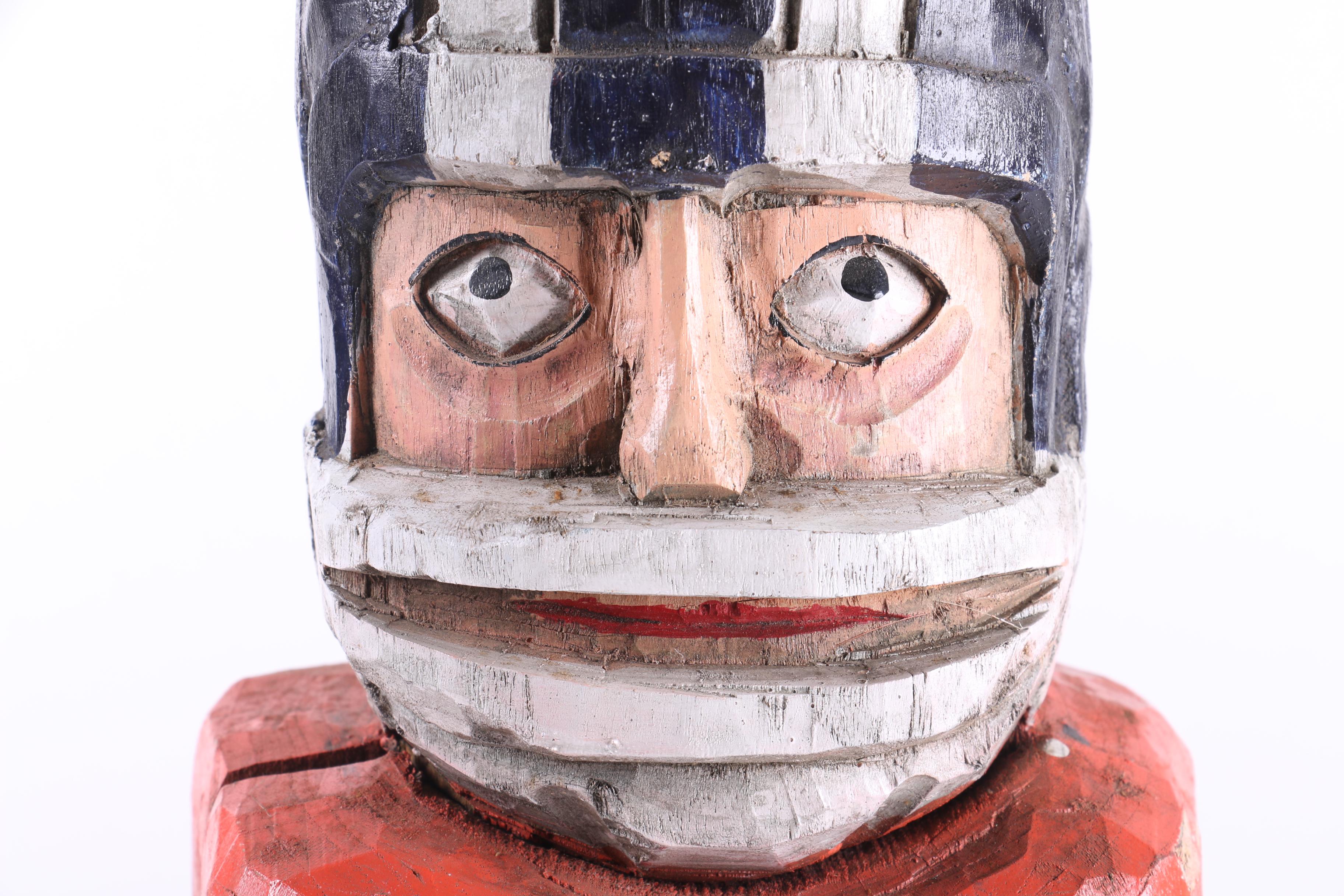 Wooden Football Figurine Box