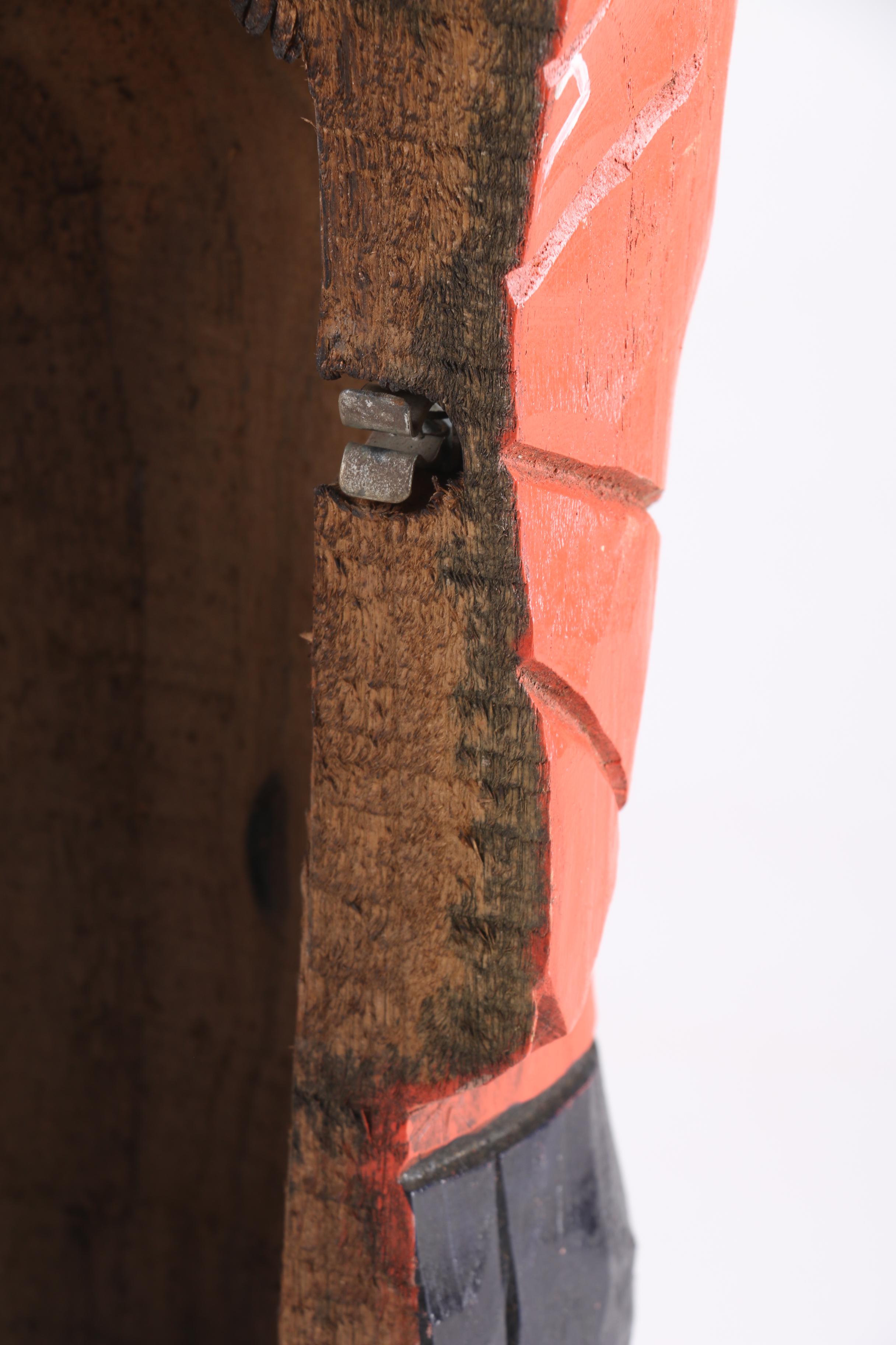 Wooden Football Figurine Box