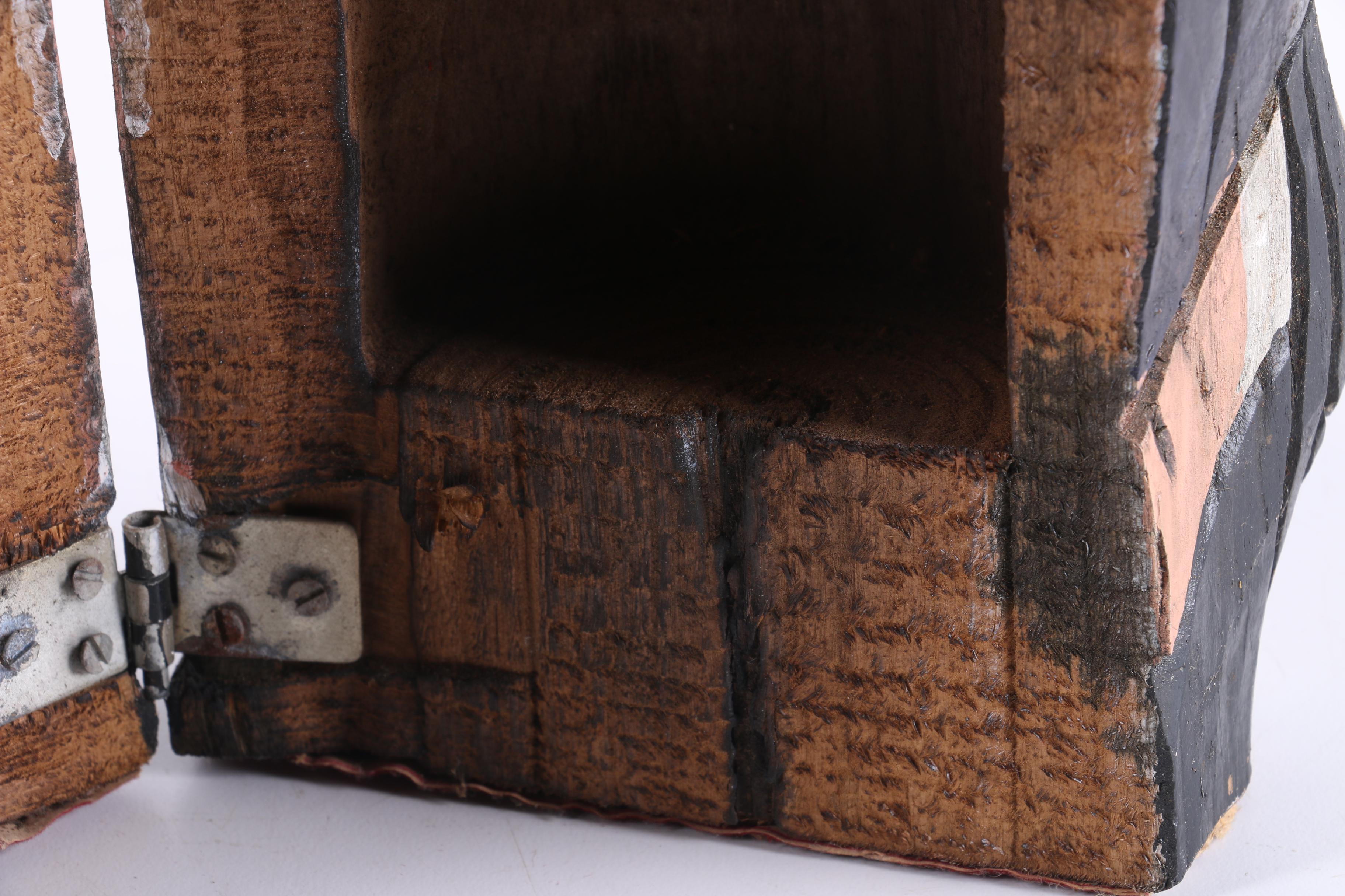 Wooden Football Figurine Box