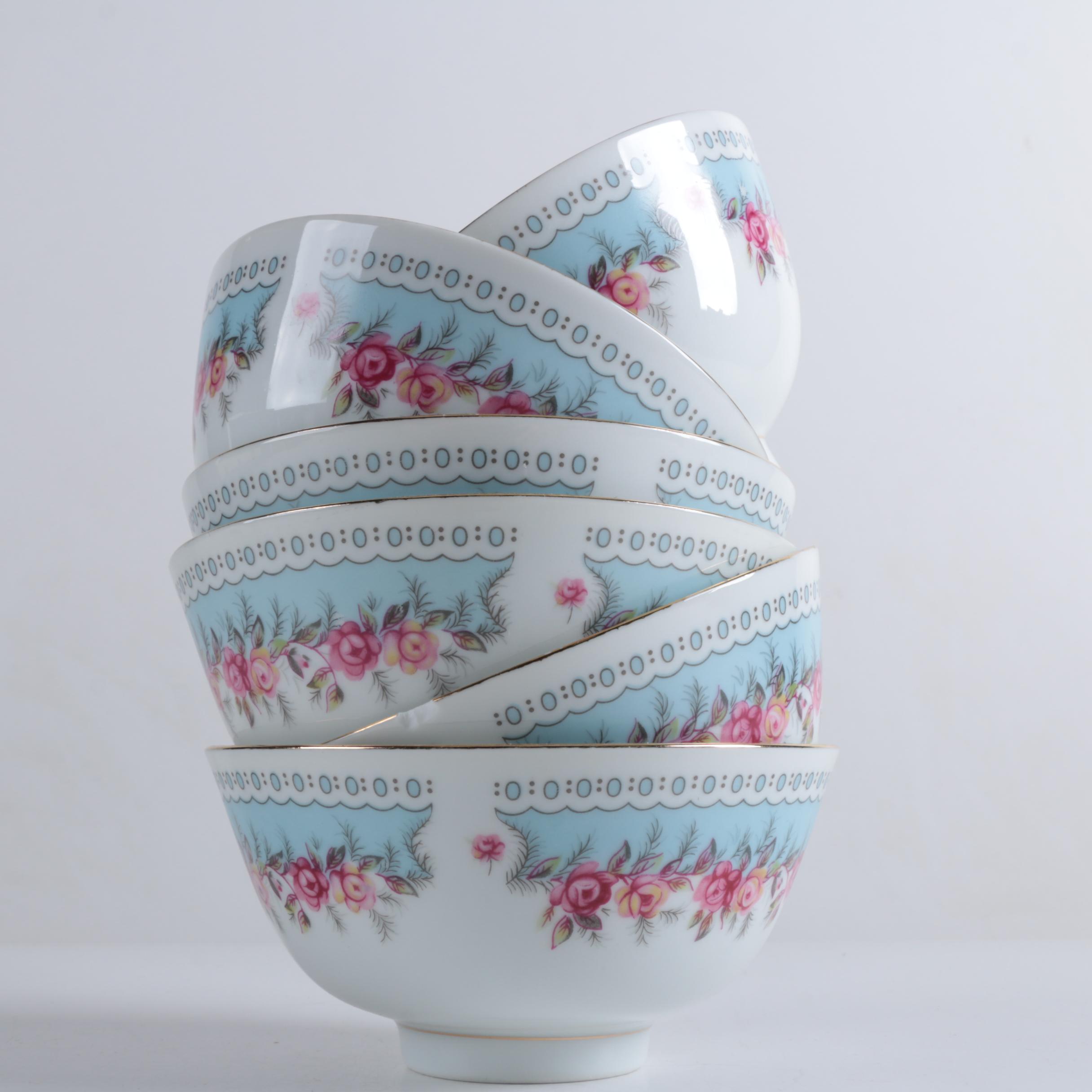 Vintage Tatung Taiwanese Footed Rice Bowls Bowls 1960s