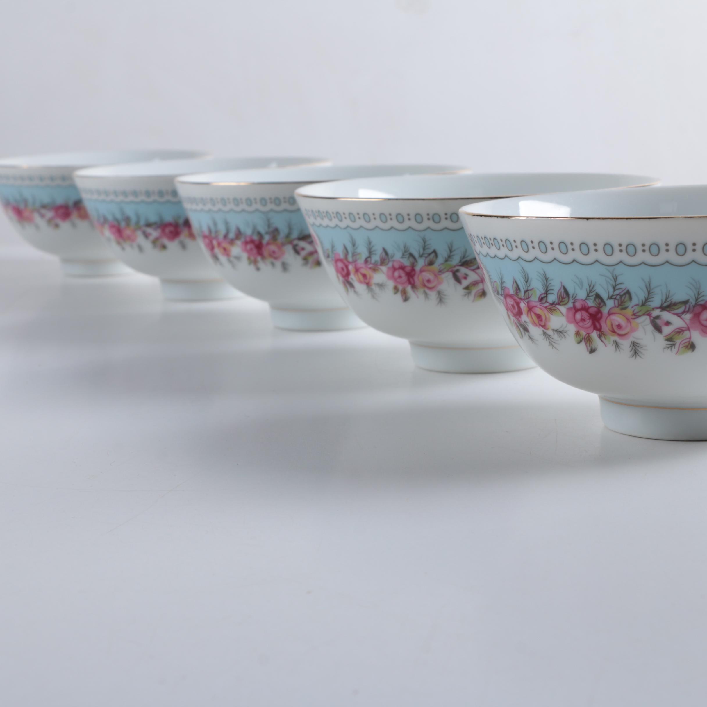 Vintage Tatung Taiwanese Footed Rice Bowls Bowls 1960s