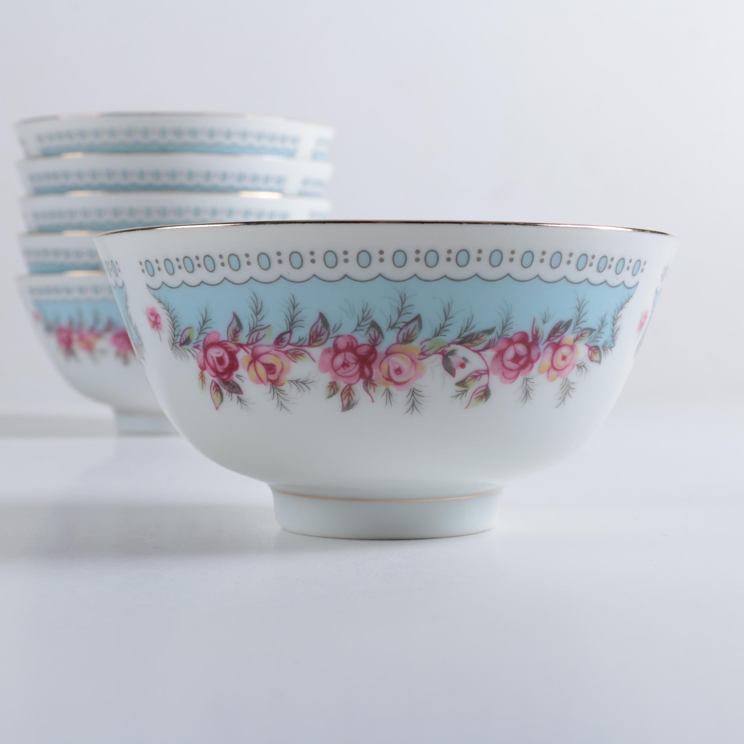 Vintage Tatung Taiwanese Footed Rice Bowls Bowls 1960s