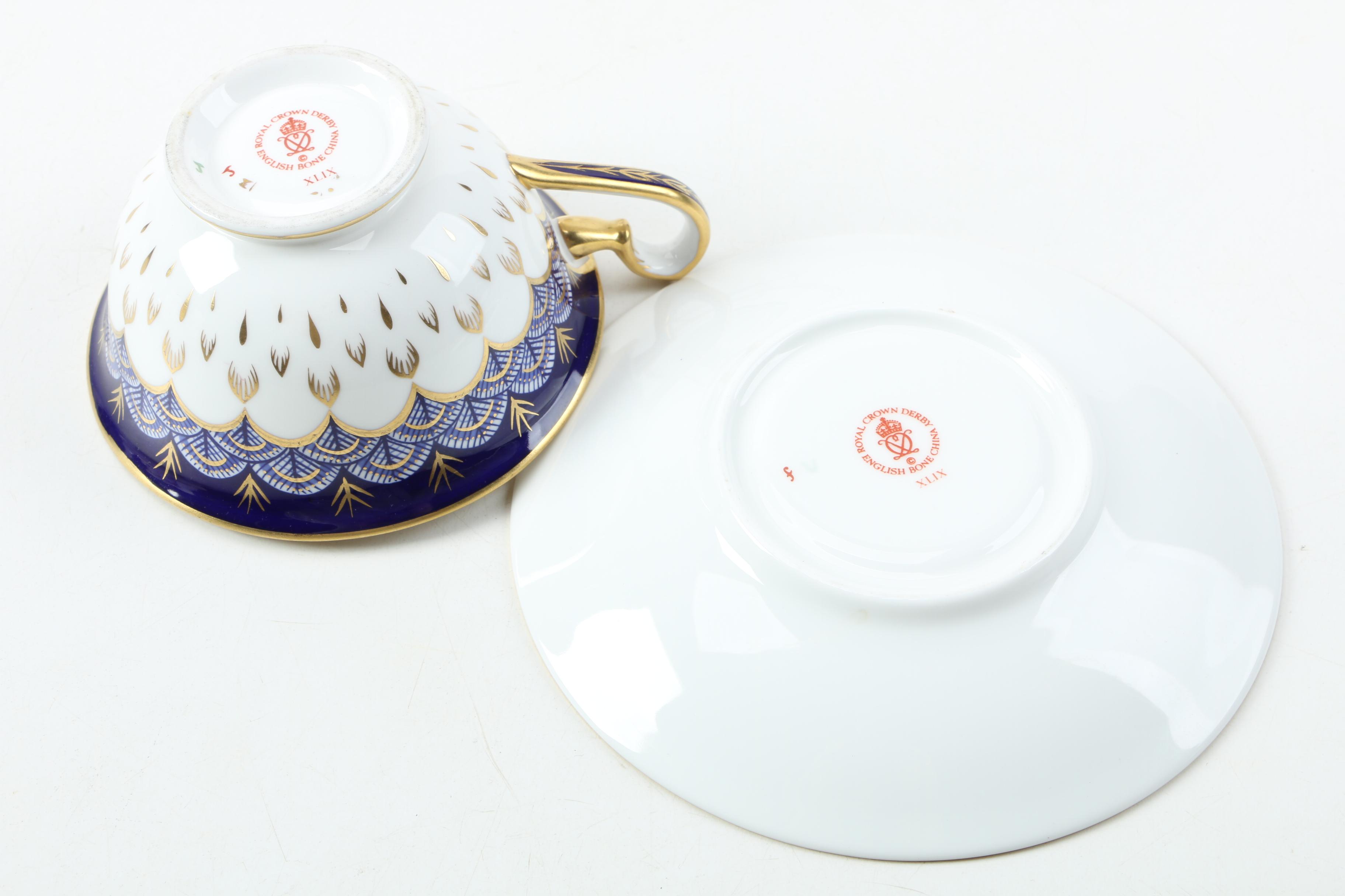 Vintage Royal Crown Derby "Quail" and "Asian Rose" Dinnerware