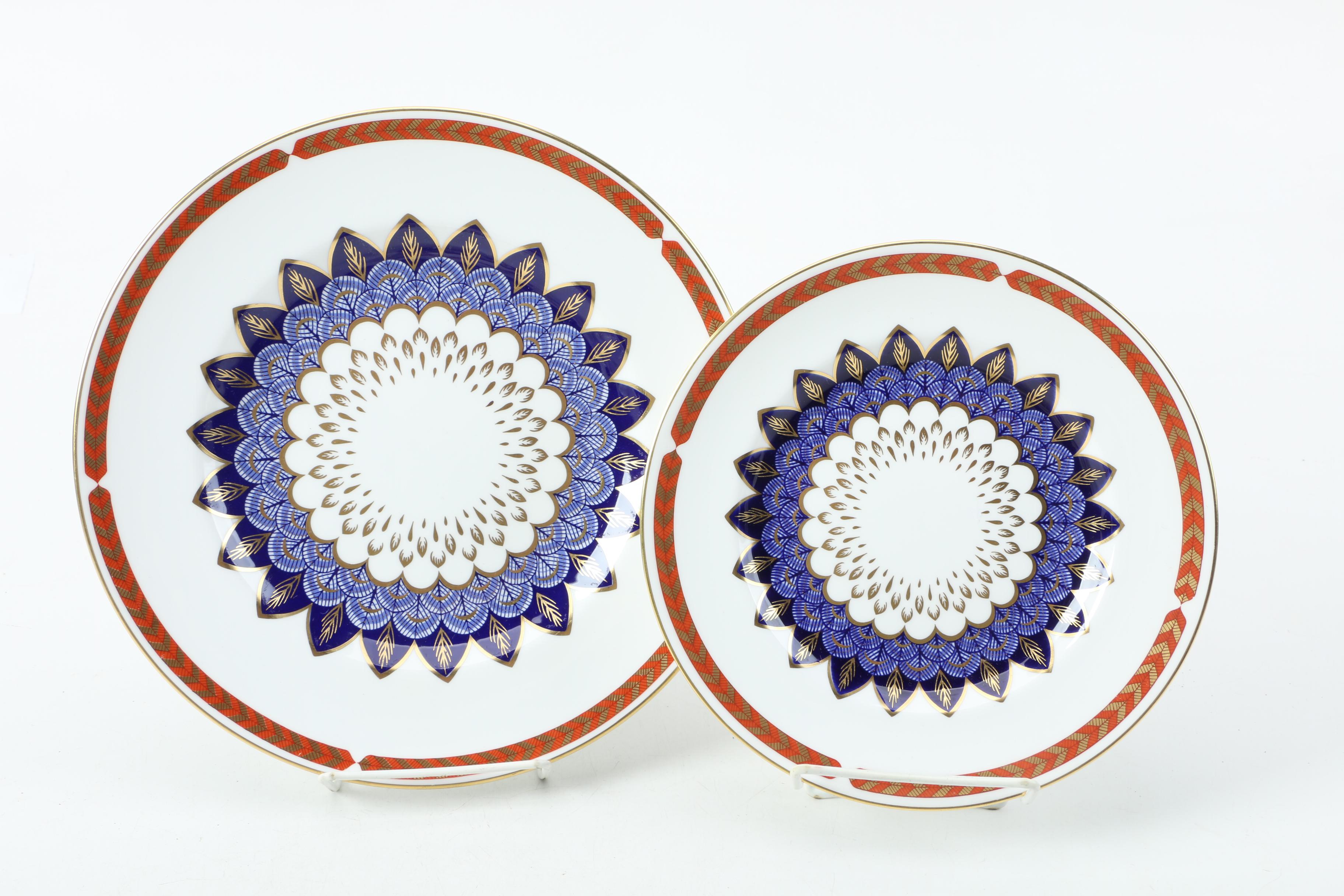 Vintage Royal Crown Derby "Quail" and "Asian Rose" Dinnerware