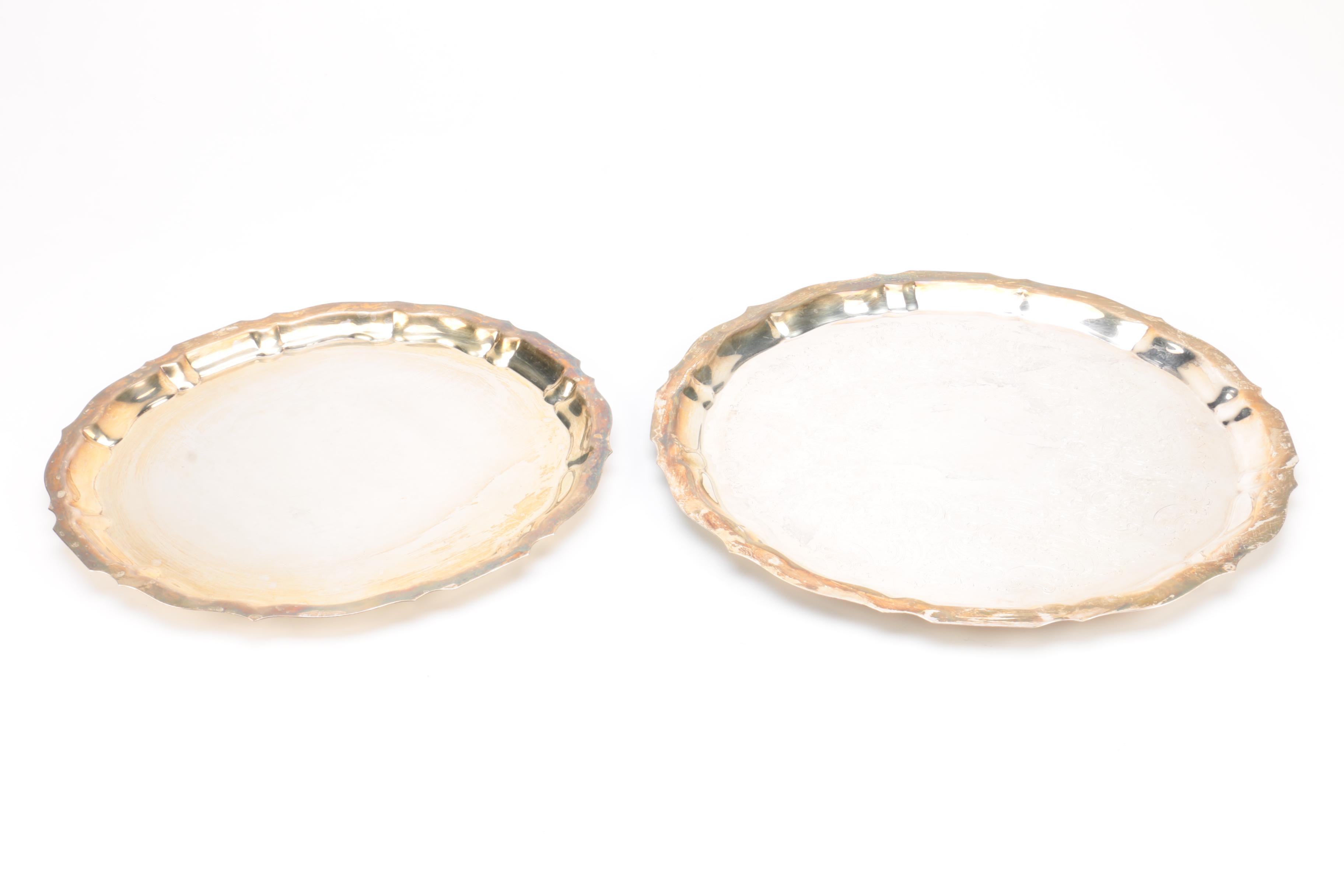 Gorham Silver Plate Platters and Other Silver Plate Serveware