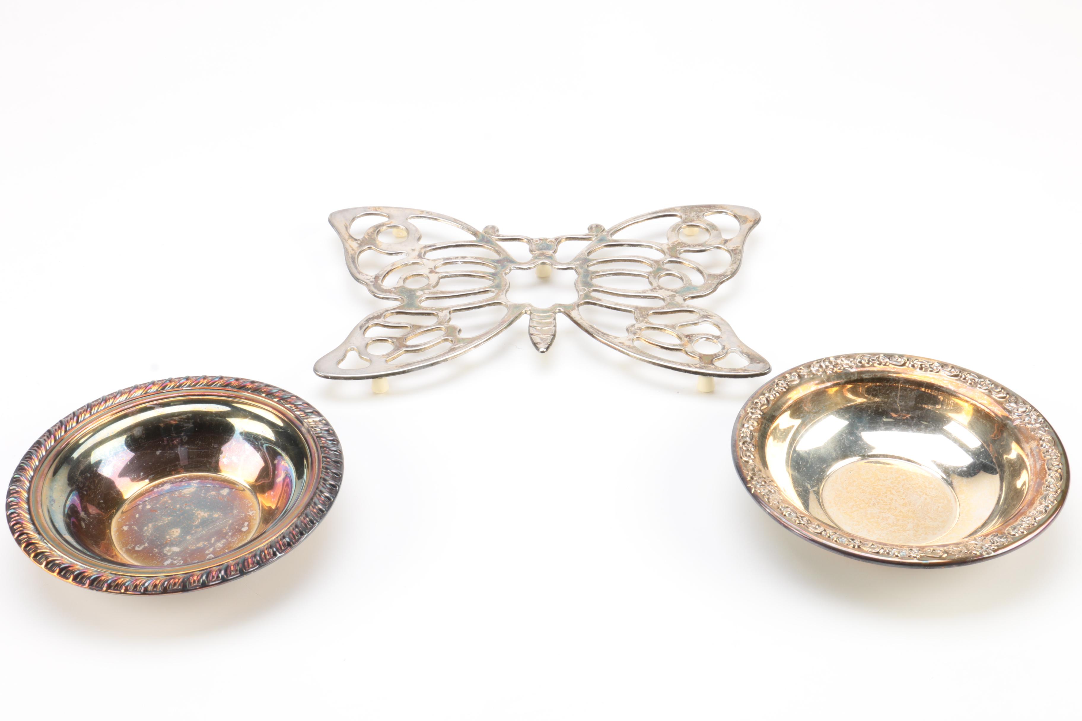 Gorham Silver Plate Platters and Other Silver Plate Serveware