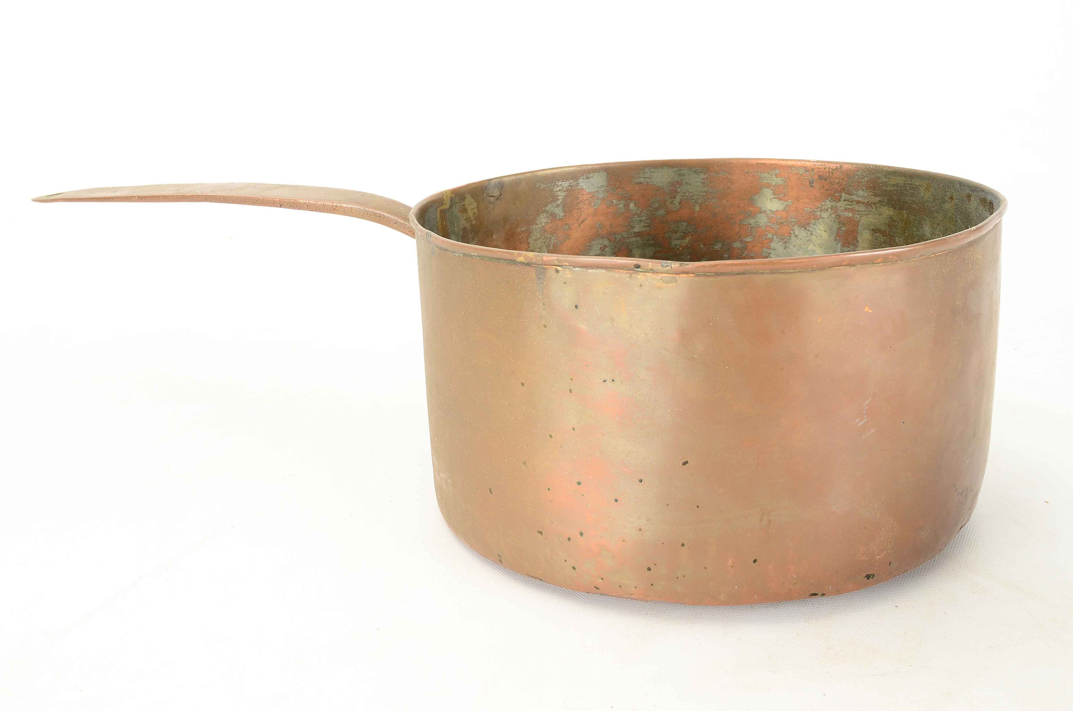 Collection of Copper Pots including Williams Sonoma