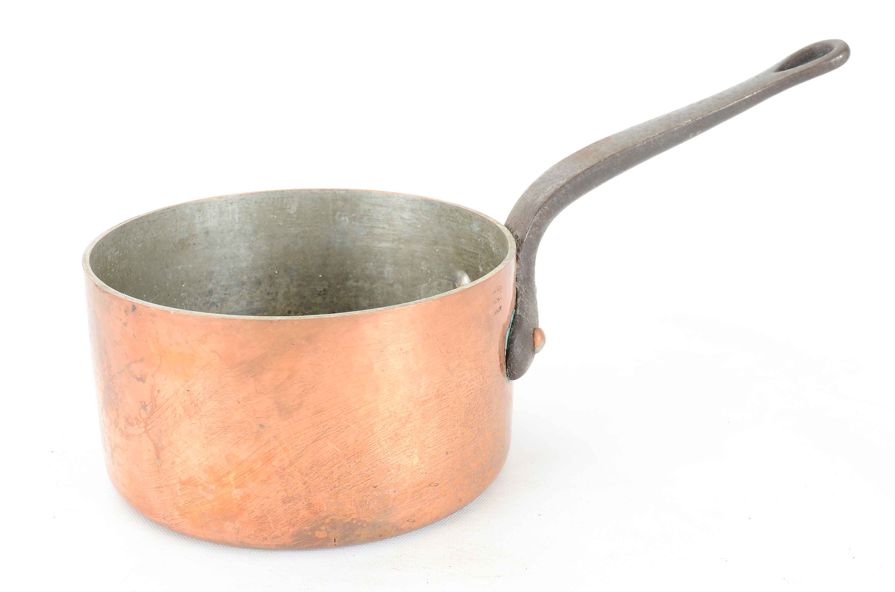 Collection of Copper Pots including Williams Sonoma