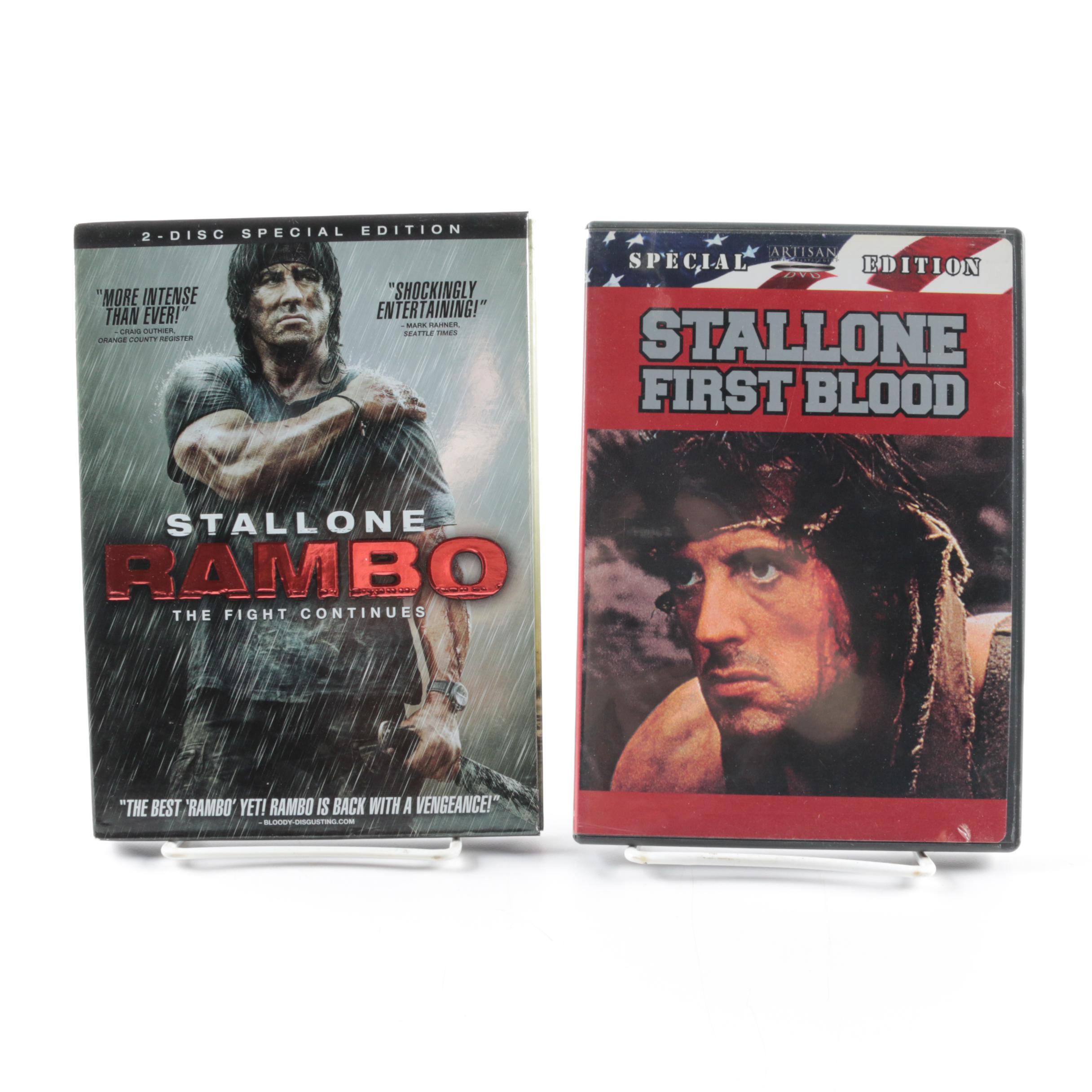 "Rambo" Movies on DVD Starring Sylvester Stallone