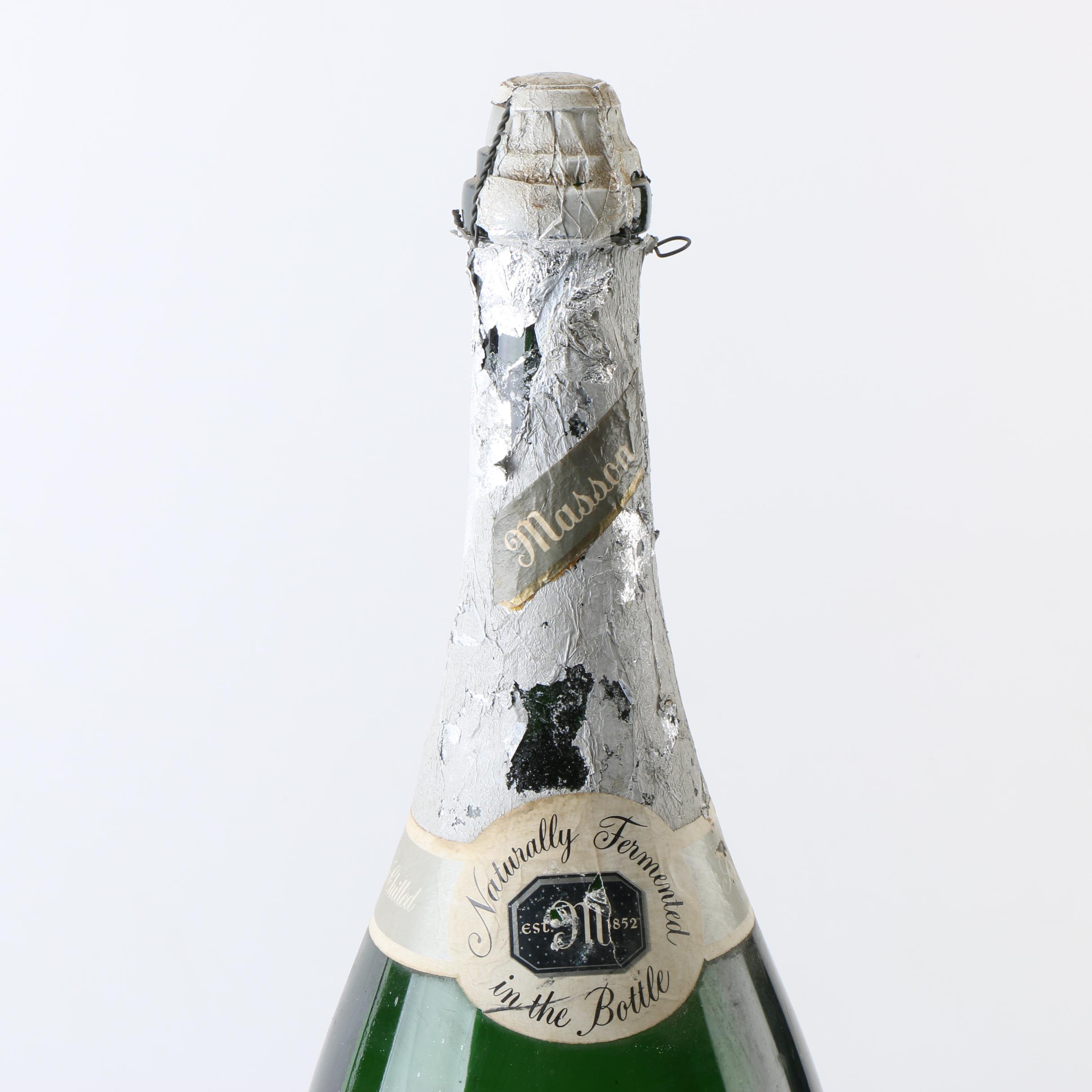 Oversized Paul Masson Champagne Bottle
