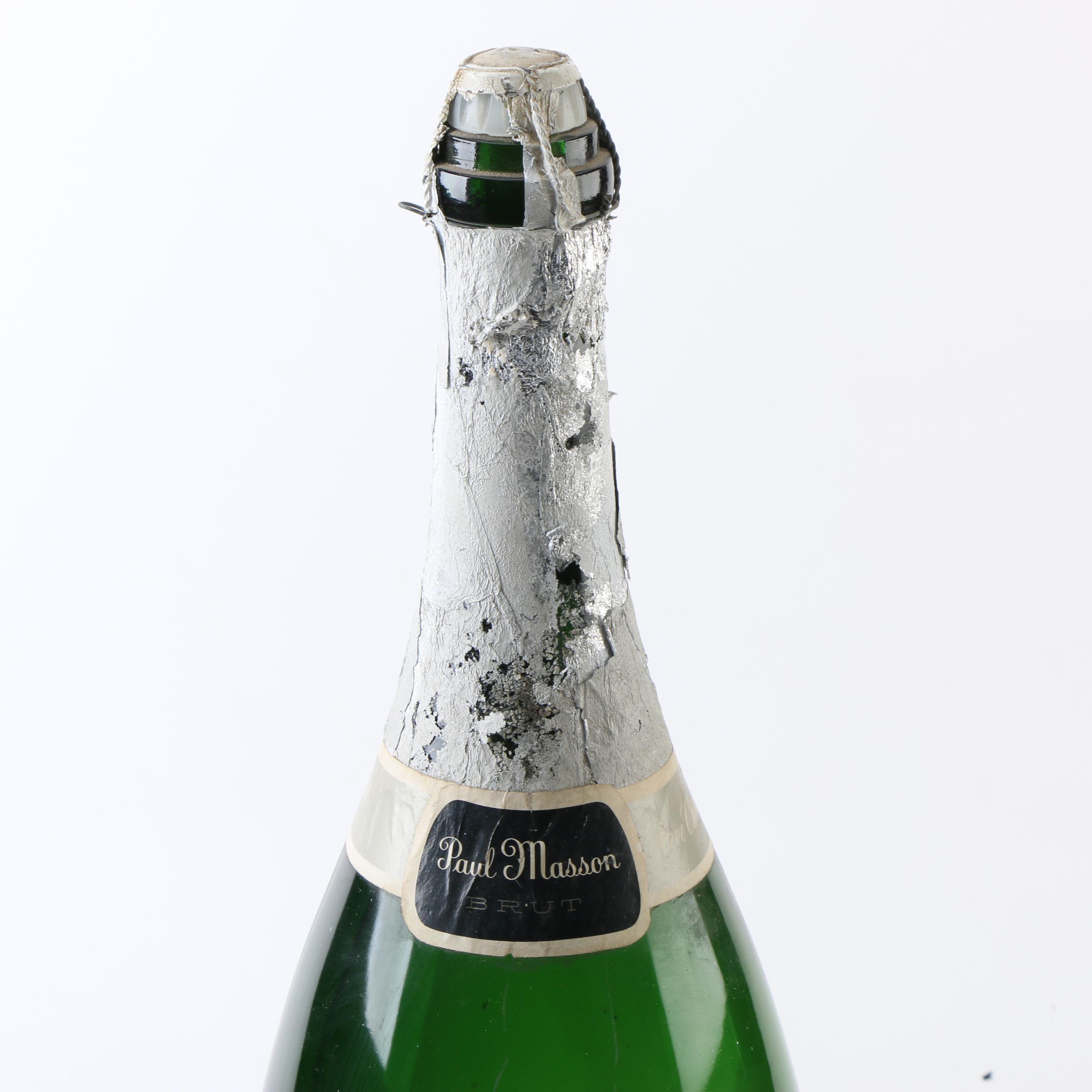 Oversized Paul Masson Champagne Bottle