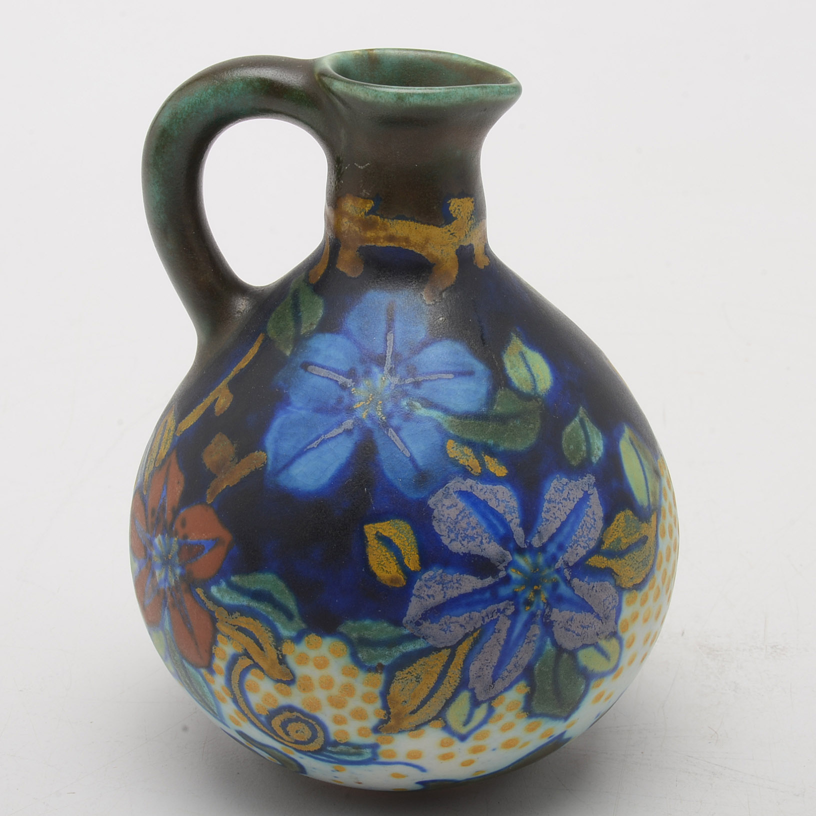 Vintage Danish Hand-Painted Vases