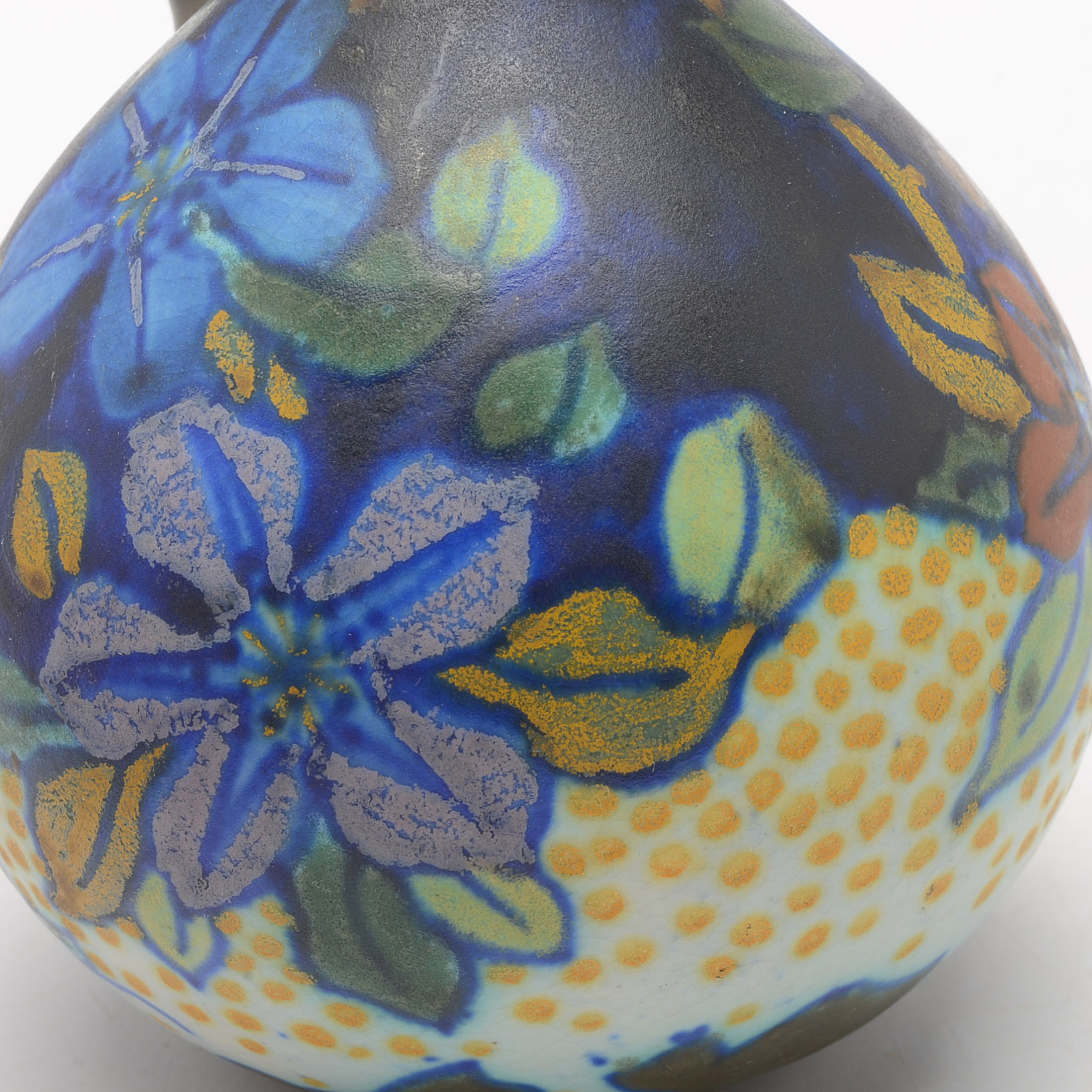 Vintage Danish Hand-Painted Vases