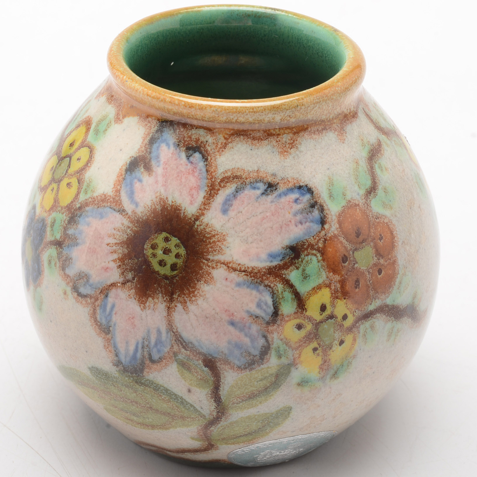 Vintage Danish Hand-Painted Vases