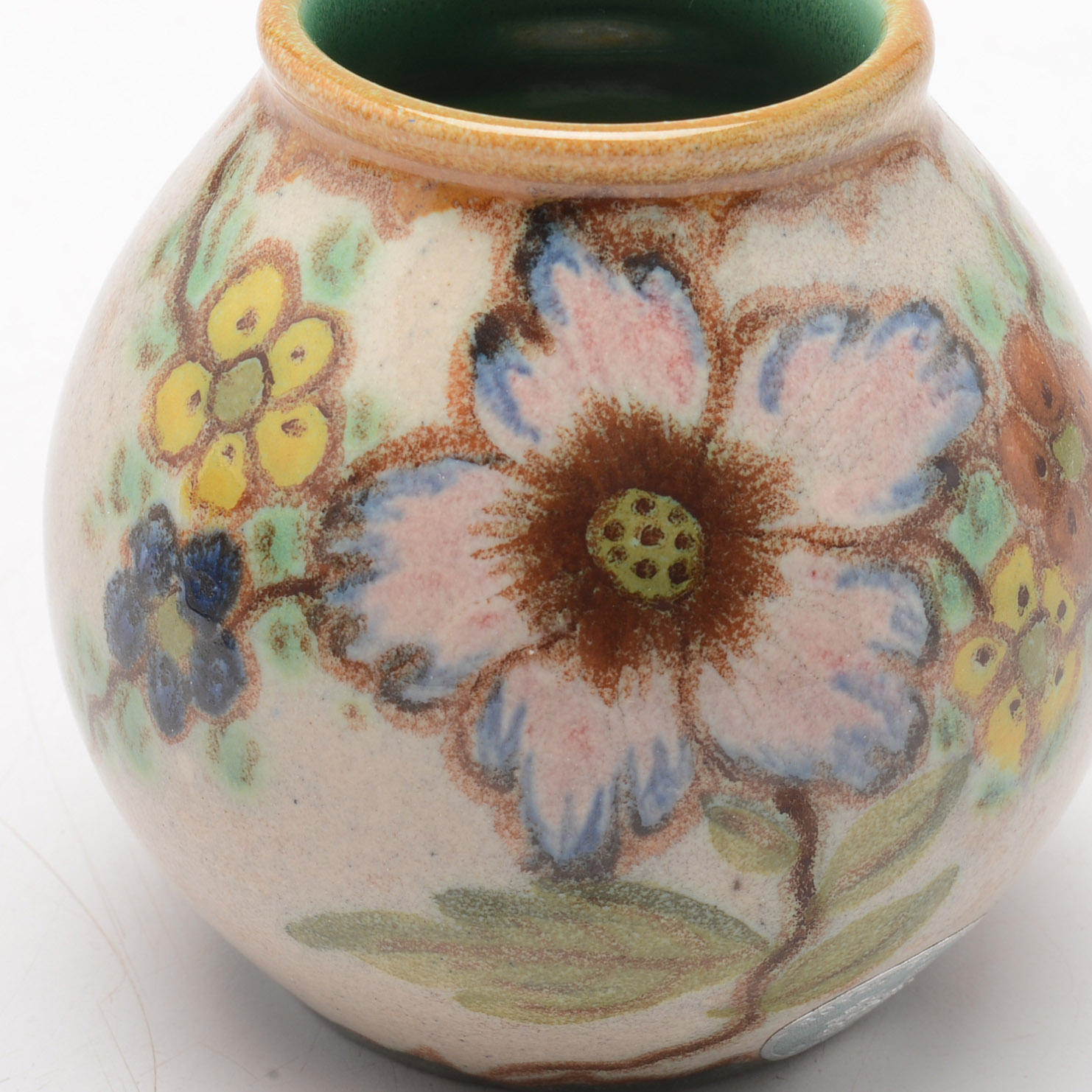 Vintage Danish Hand-Painted Vases