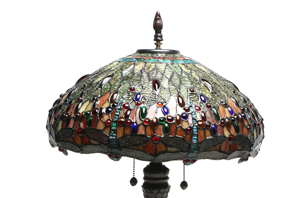 Dale Tiffany Limited Edition "Jeweled Dragonfly" Table Lamp