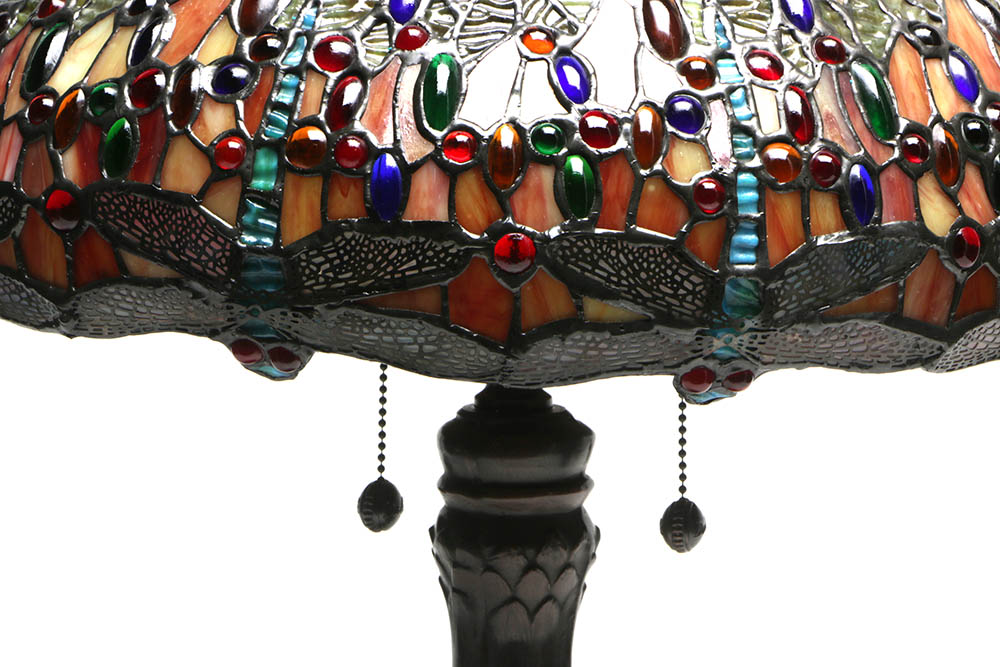 Dale Tiffany Limited Edition "Jeweled Dragonfly" Table Lamp