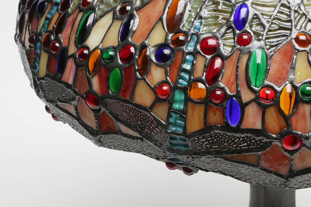 Dale Tiffany Limited Edition "Jeweled Dragonfly" Table Lamp