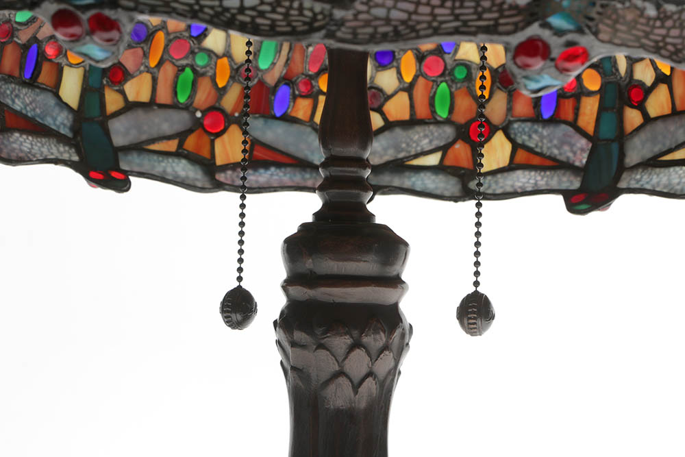 Dale Tiffany Limited Edition "Jeweled Dragonfly" Table Lamp