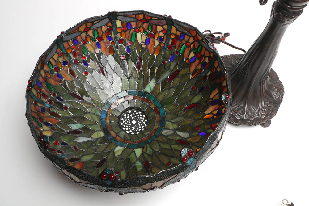 Dale Tiffany Limited Edition "Jeweled Dragonfly" Table Lamp