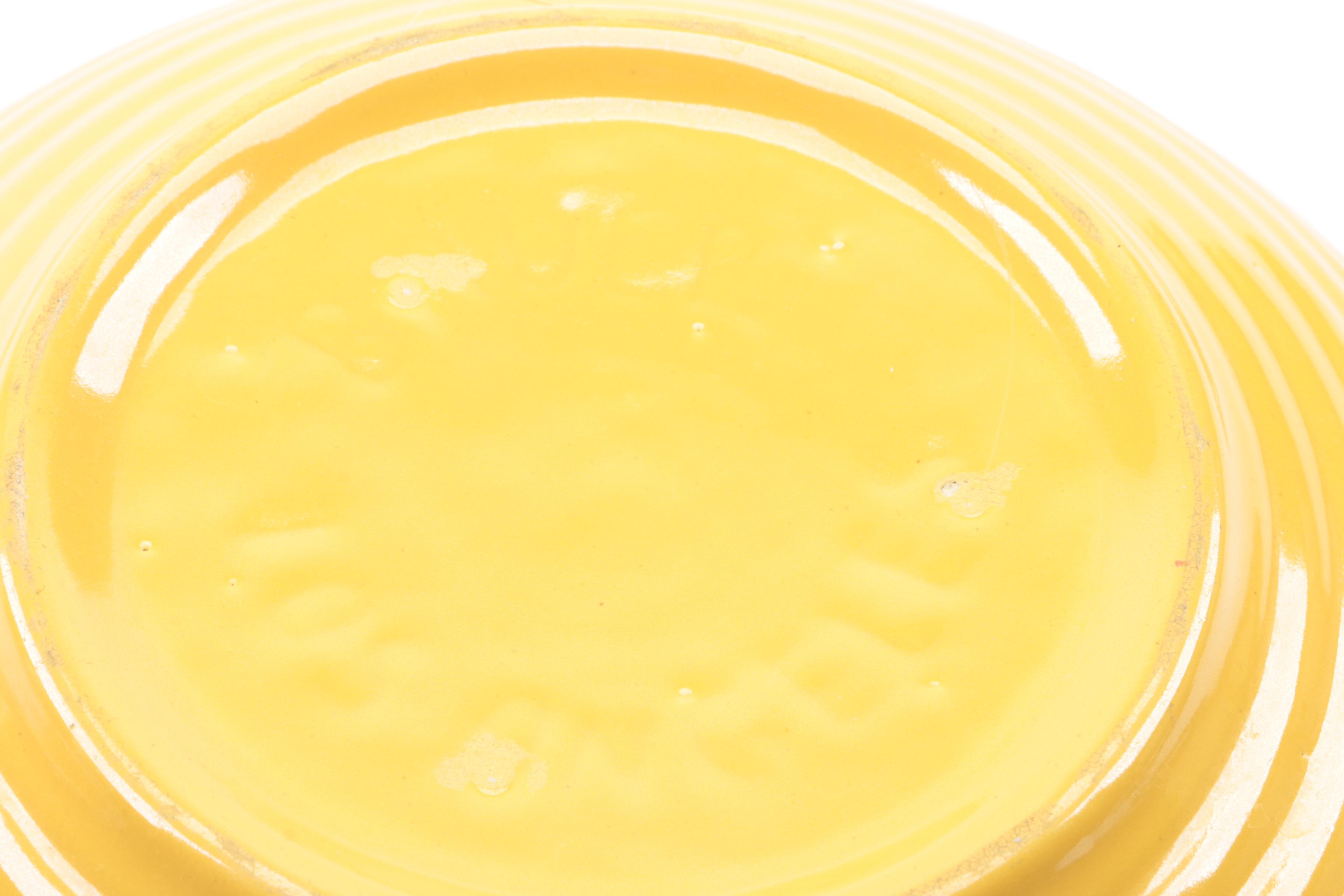 Vintage Bauer Pottery Bright Yellow Bowls