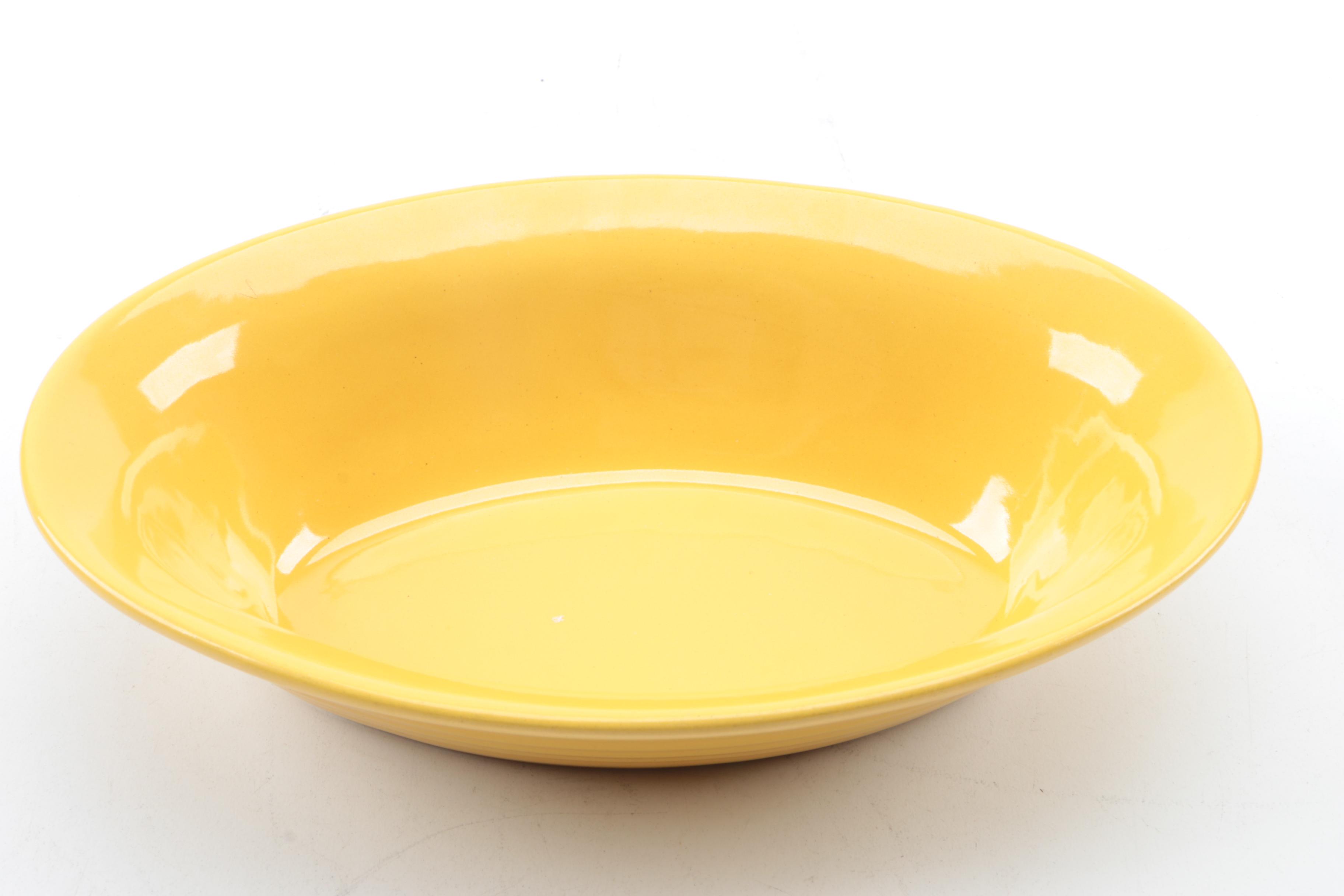 Vintage Bauer Pottery Bright Yellow Bowls