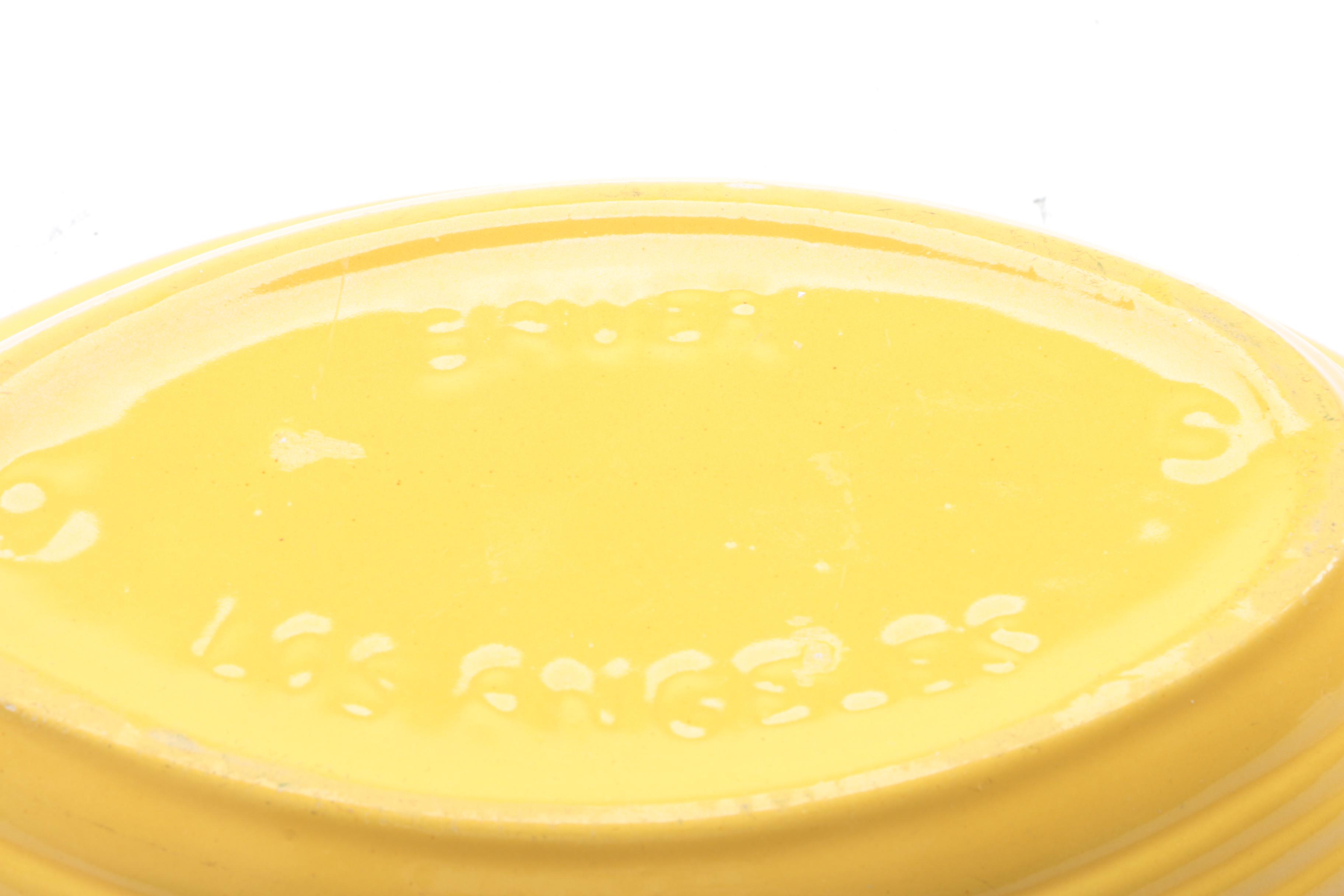 Vintage Bauer Pottery Bright Yellow Bowls