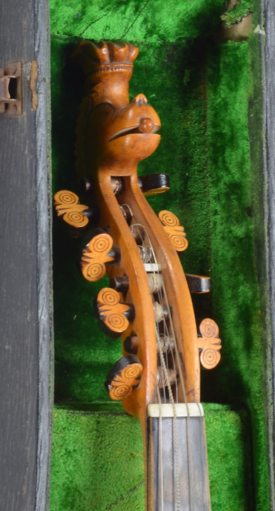 Vintage Hardanger Fiddle with Case