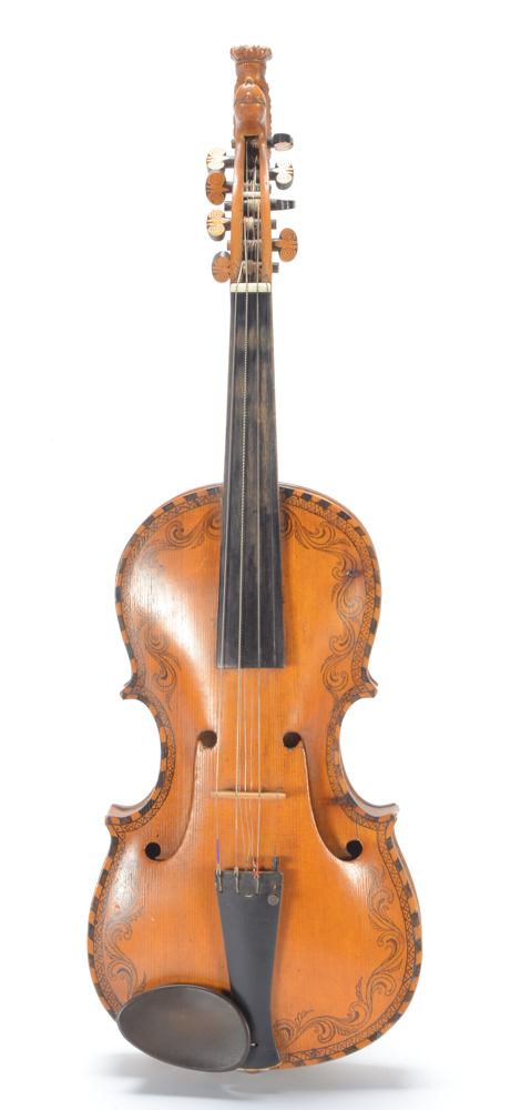 Vintage Hardanger Fiddle with Case