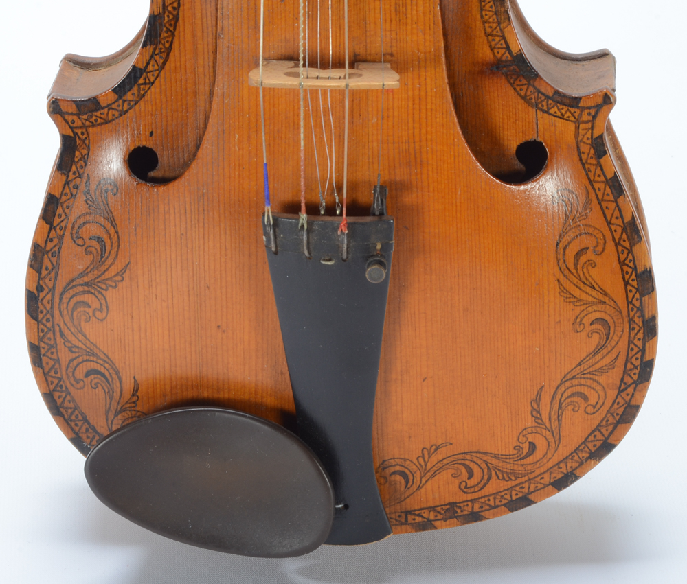 Vintage Hardanger Fiddle with Case