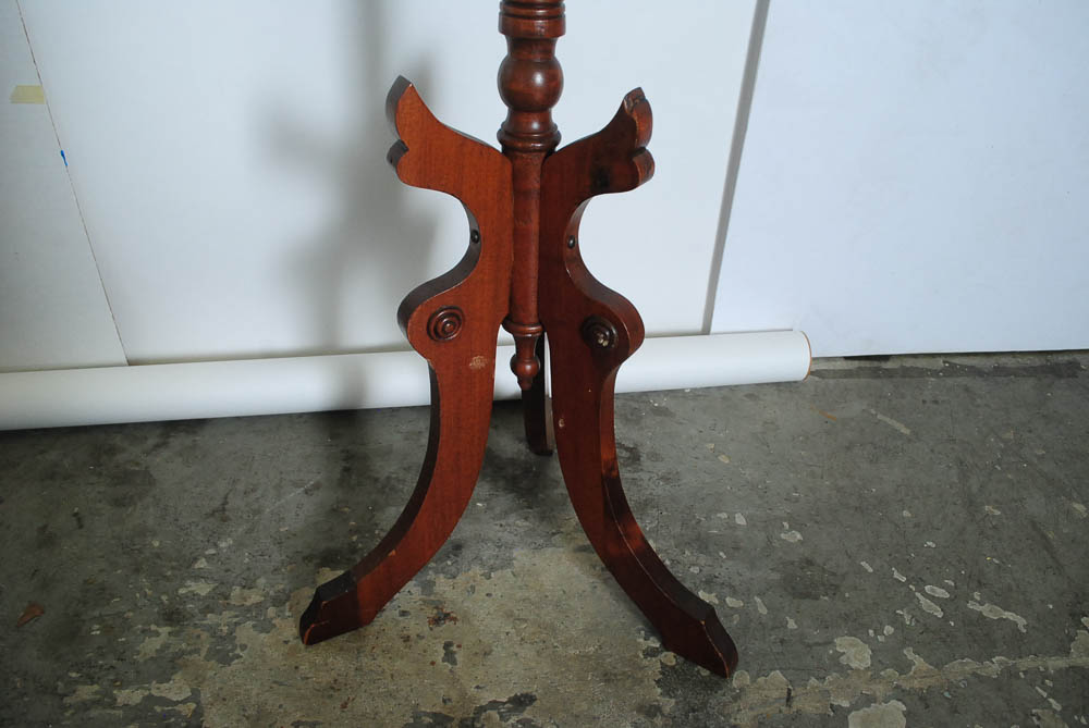Antique Victorian Eastlake Walnut Plant Stand