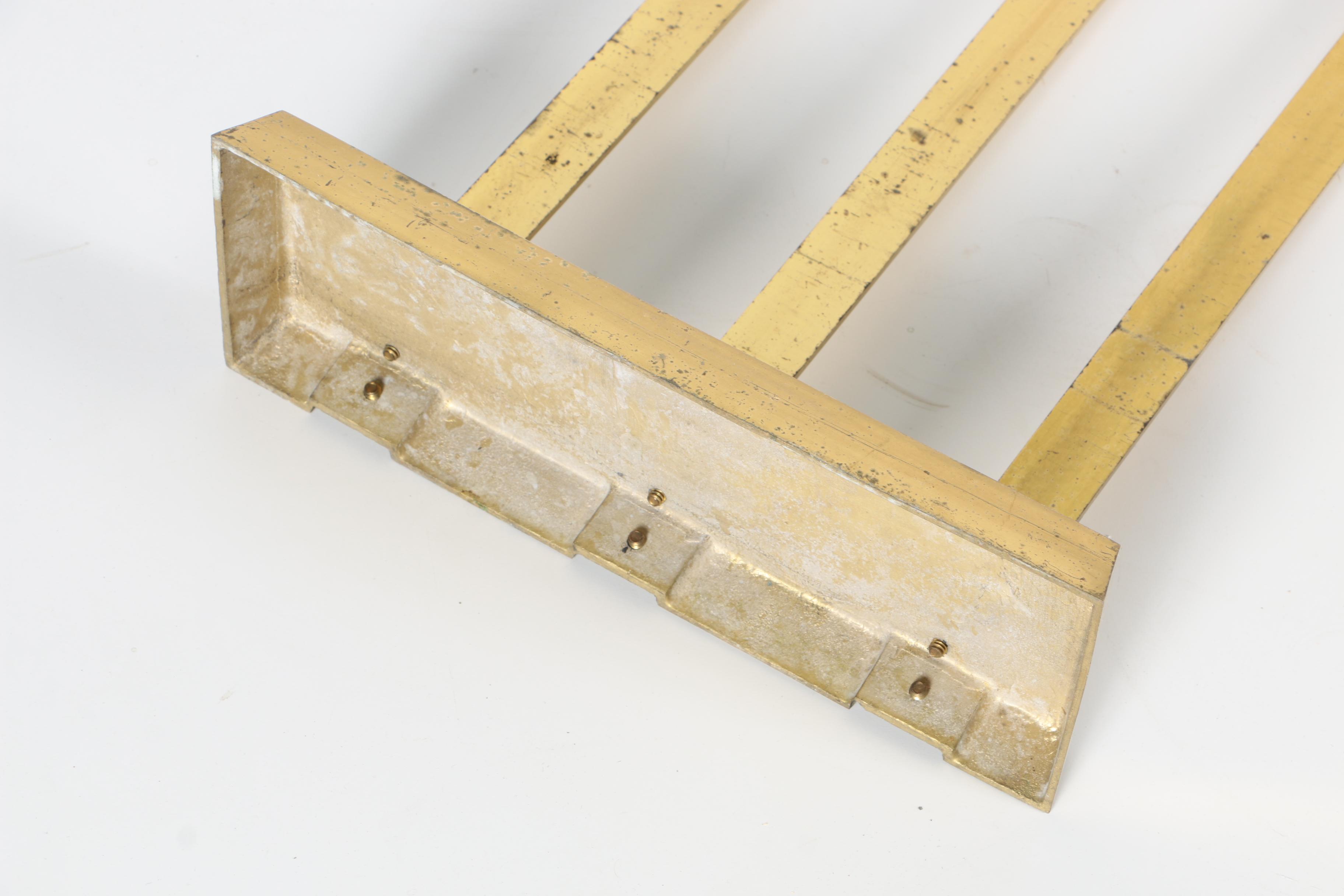 Modern Brass Fireplace Tools with Wooden Handles