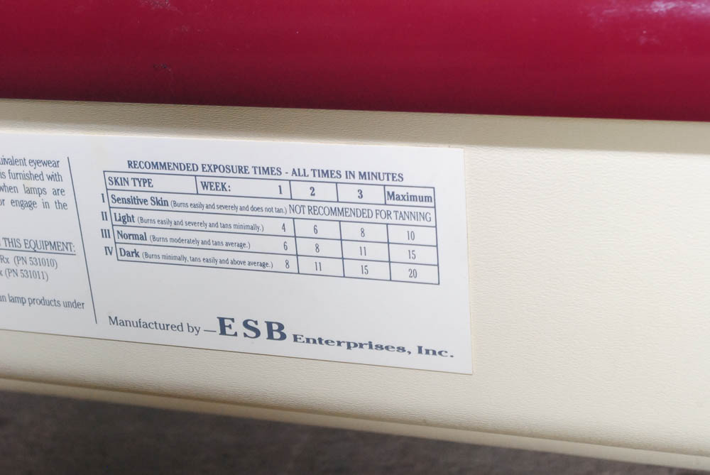 ESB Elite 16 Canopy Tanning Bed