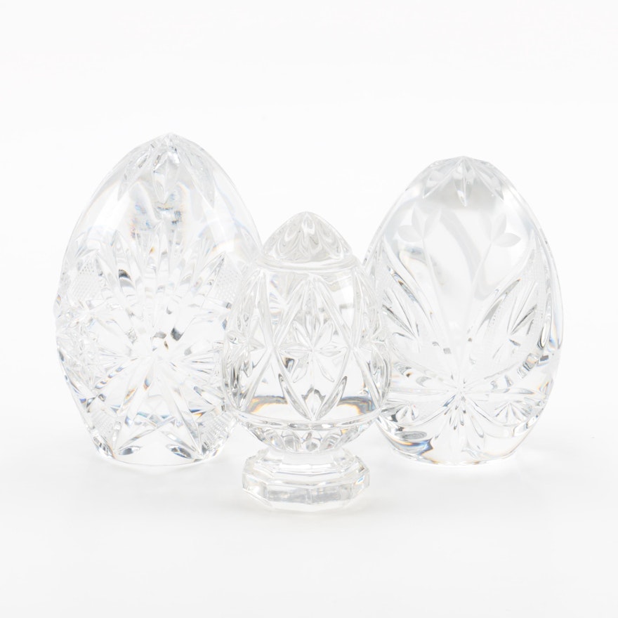 Crystal Egg Figurines featuring Sullivans