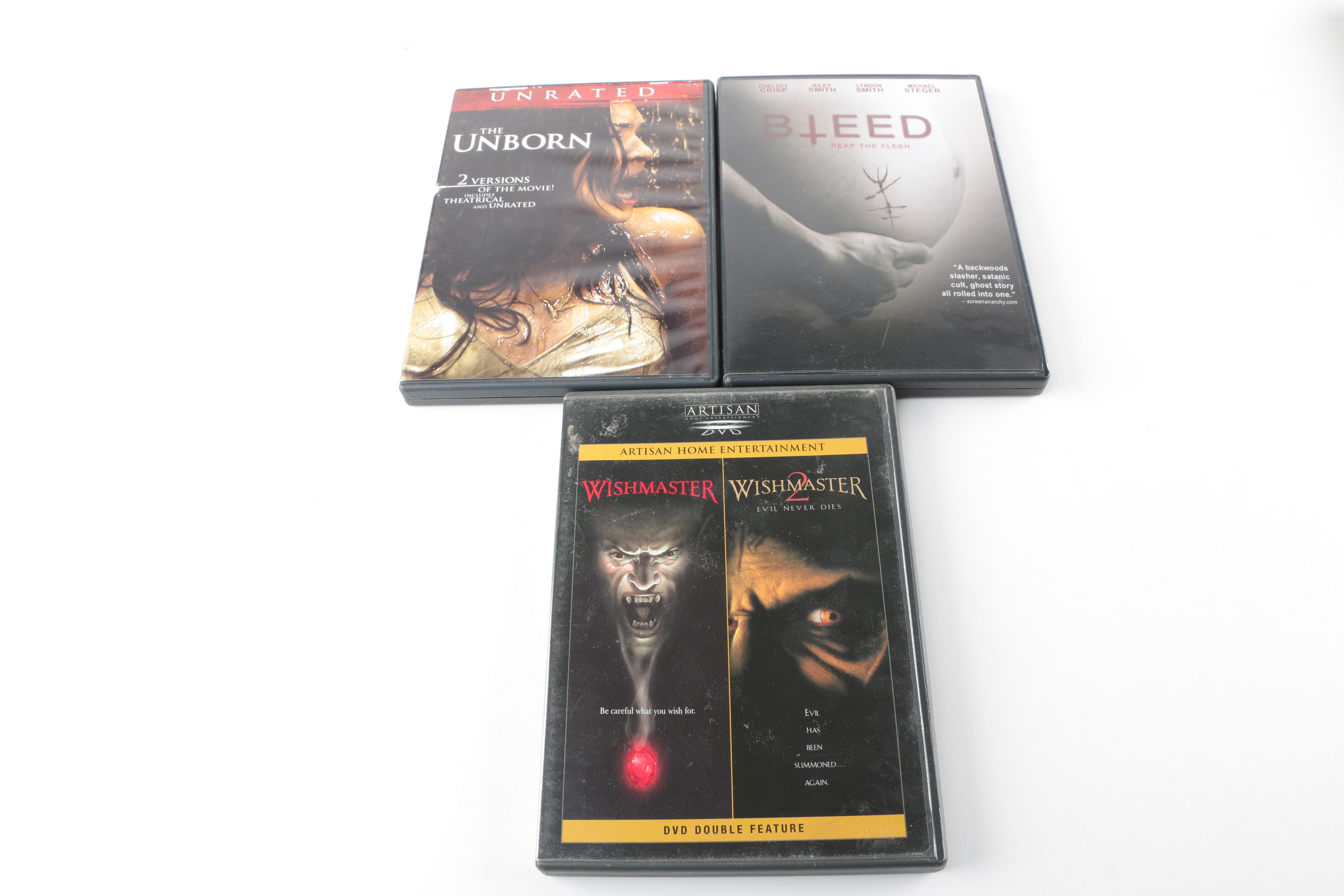 Horror DVDs Featuring "Bleed"