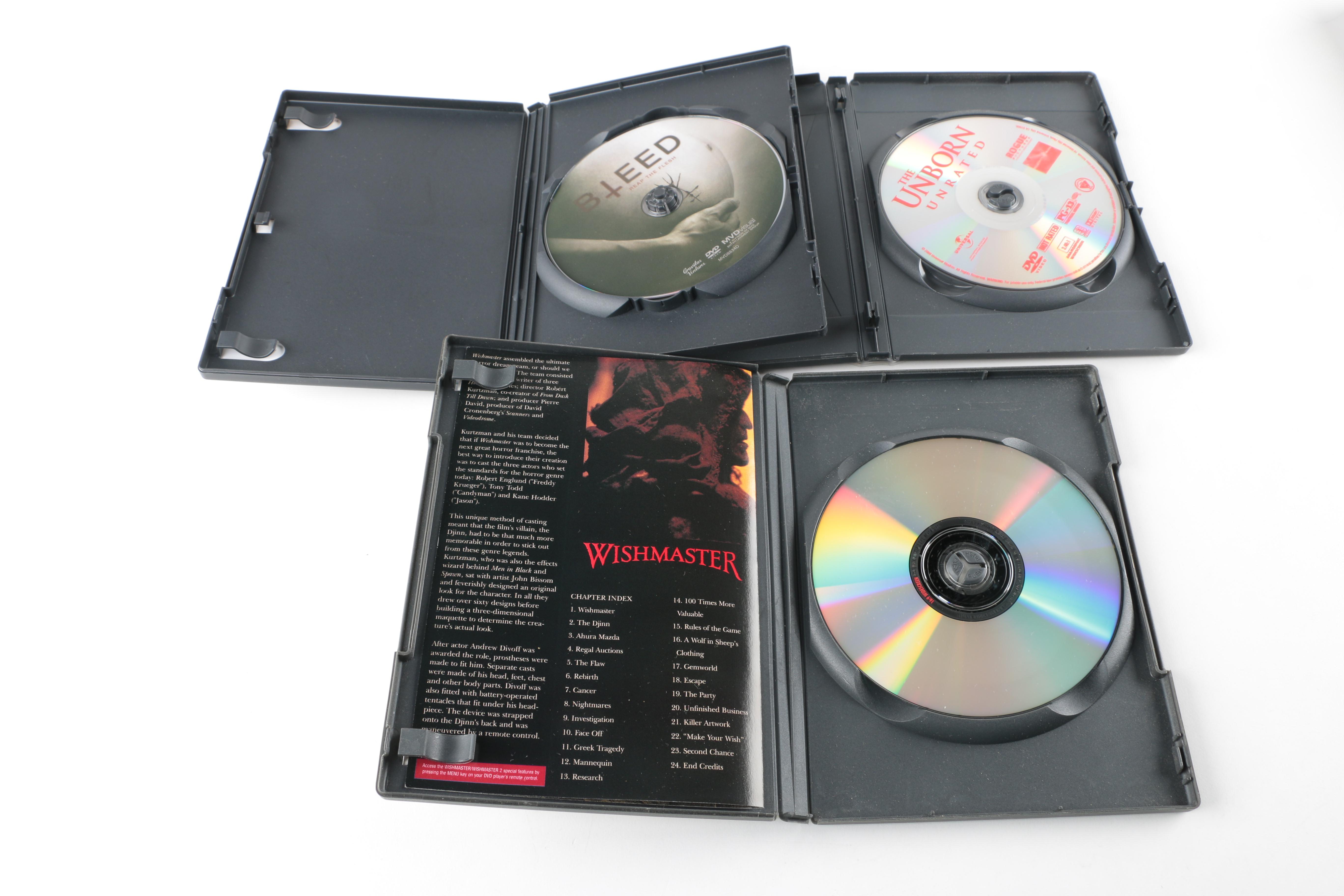 Horror DVDs Featuring "Bleed"