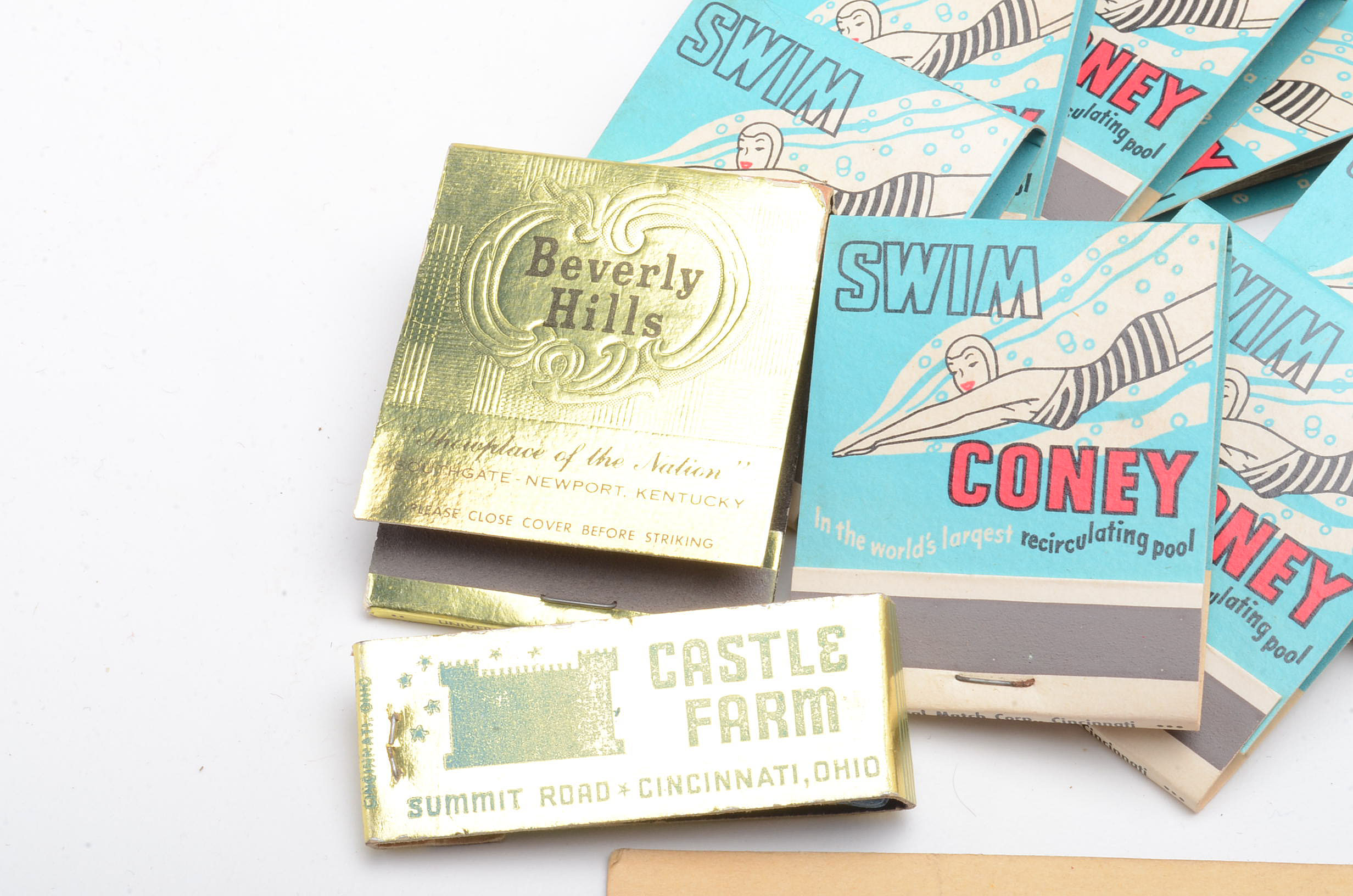 Cincinnati and Northern Kentucky Vintage Matchbooks and Tickets