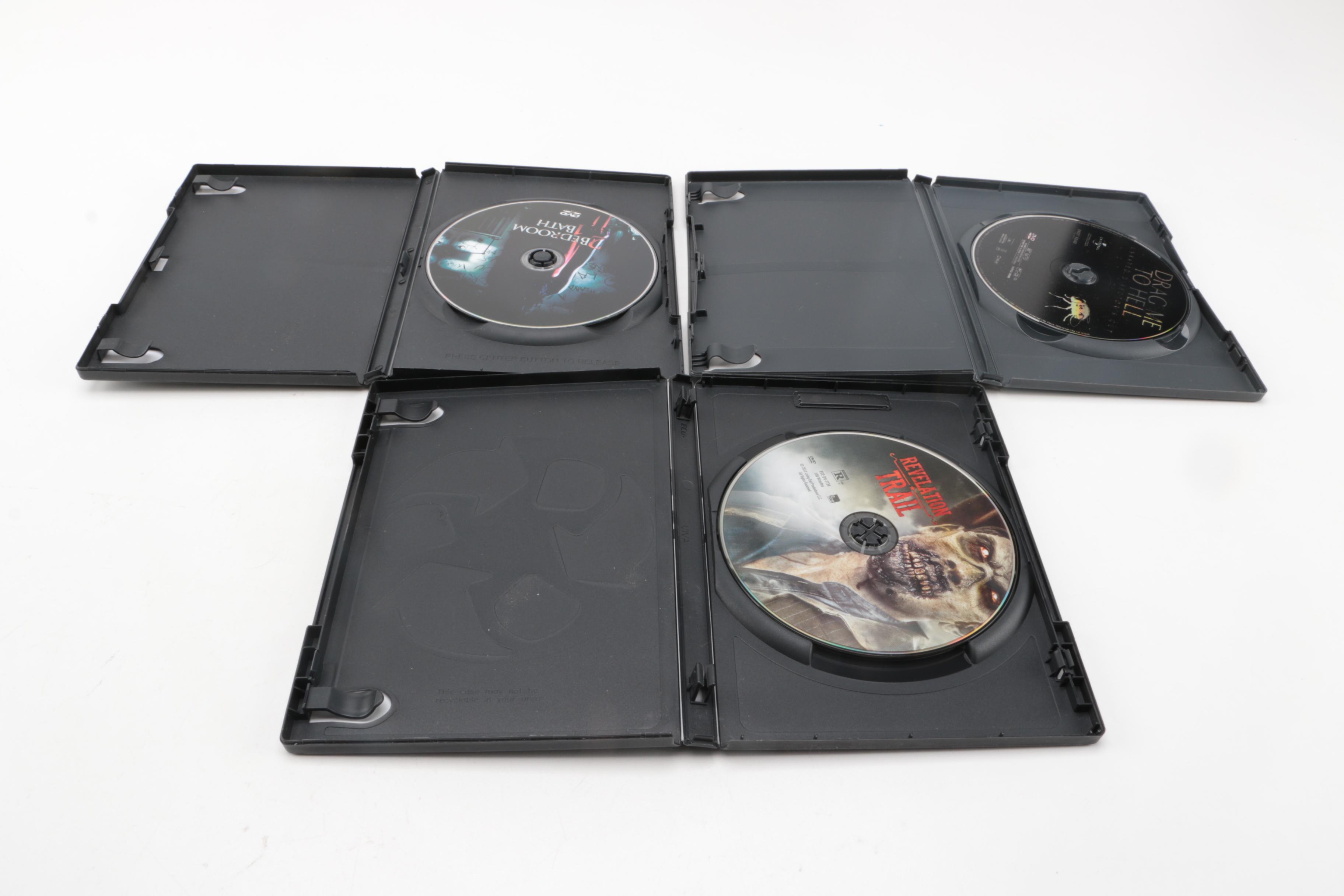 Horror Movie DVDs Including "The Amityville Horror" and "The Changeling"